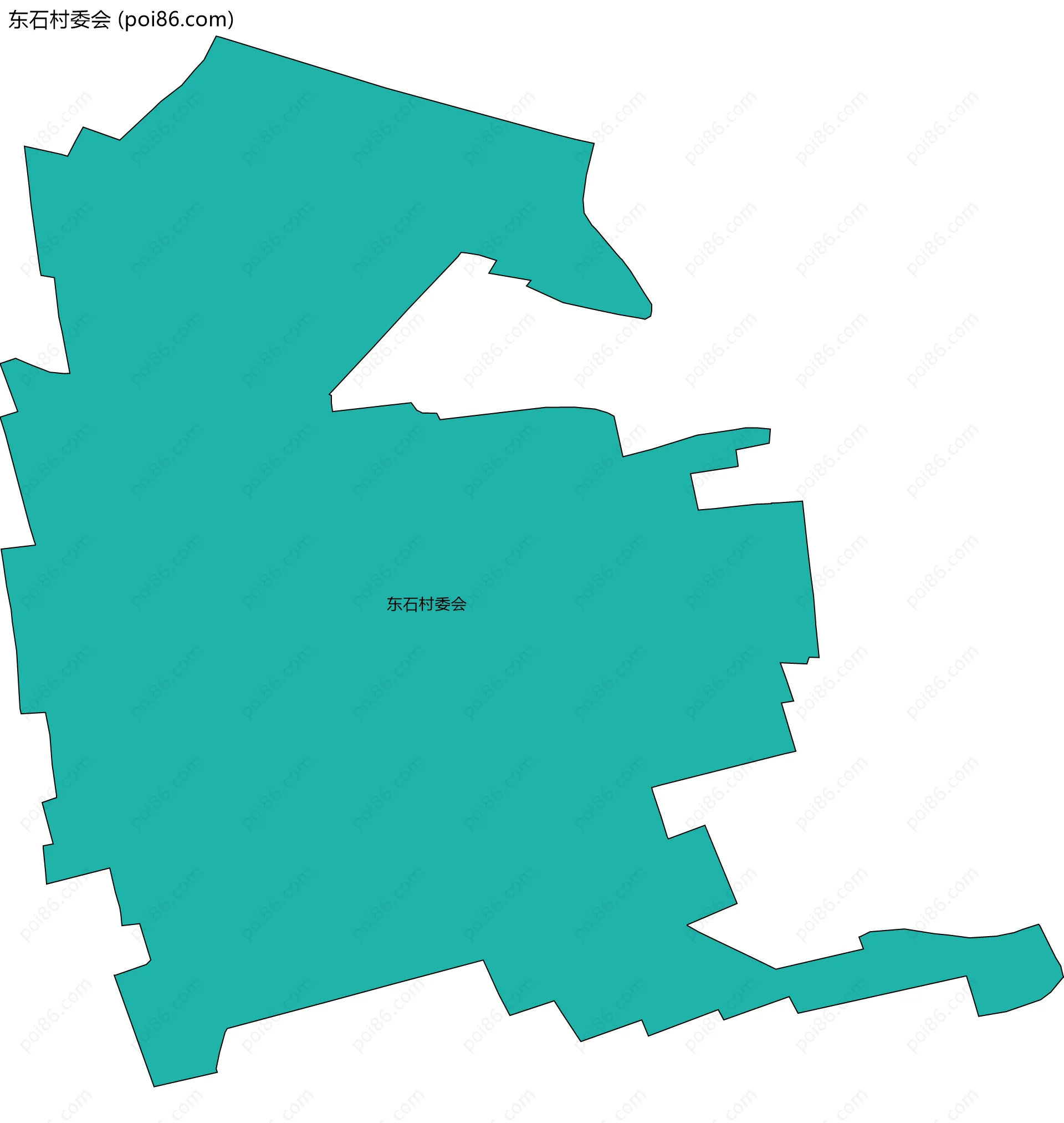 东石村委会边界地图