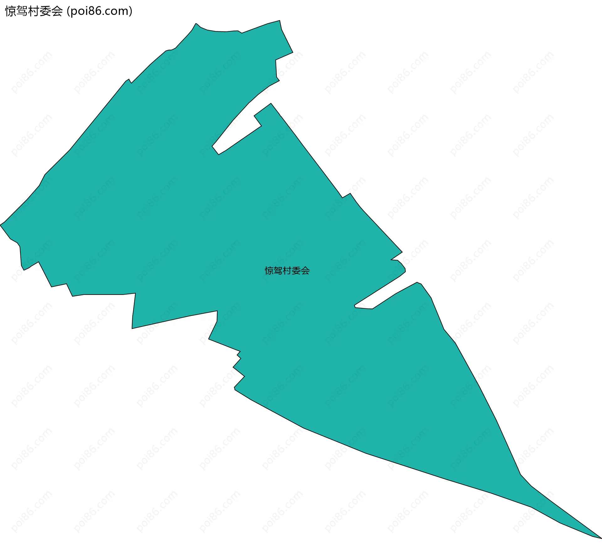 惊驾村委会边界地图