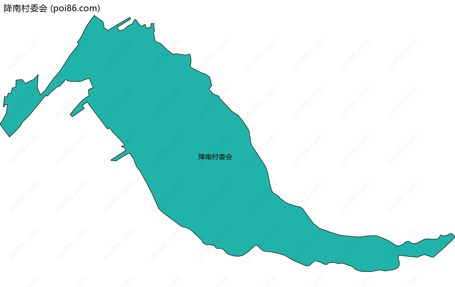 降南村委会边界地图