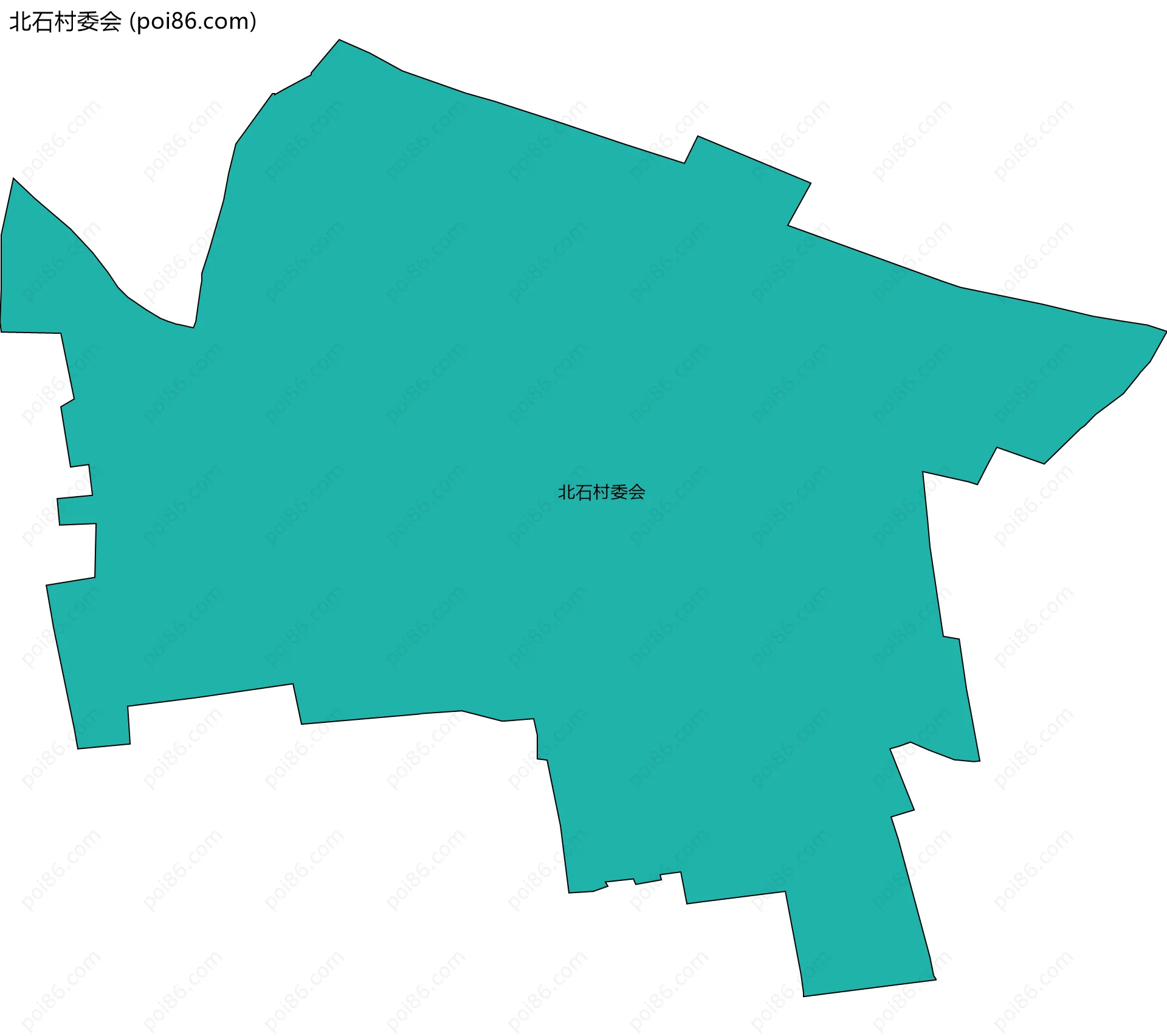 北石村委会边界地图