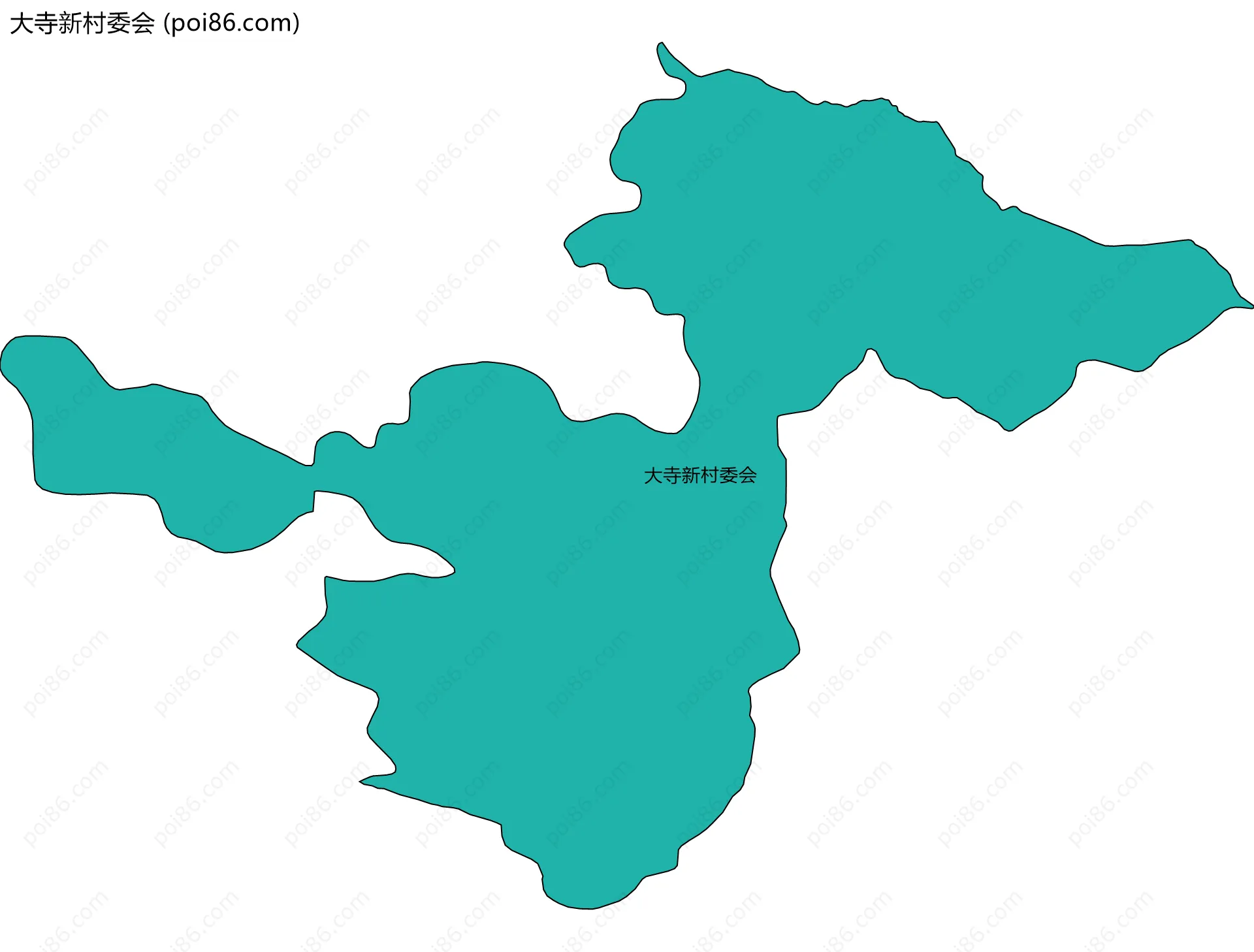 大寺新村委会边界地图