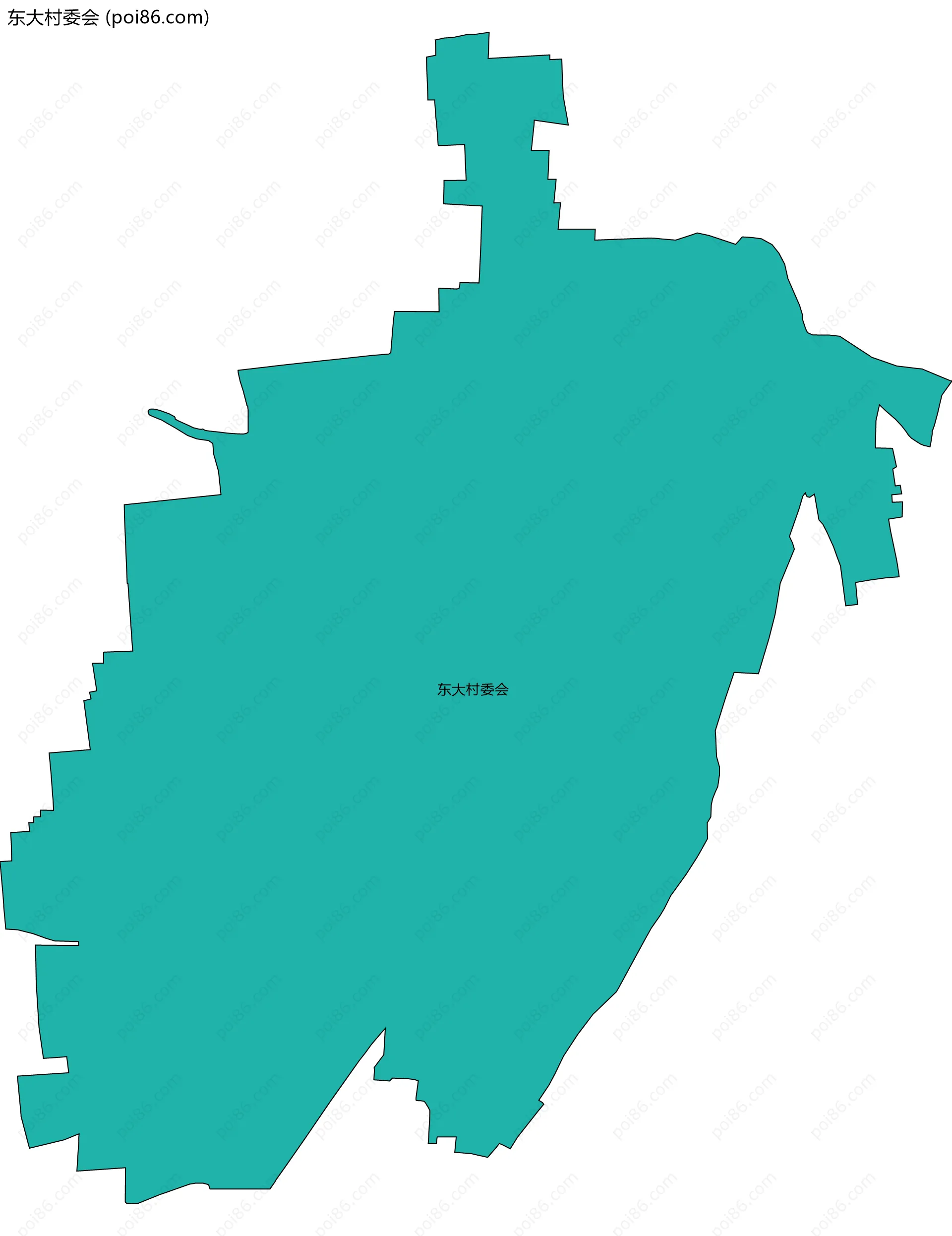 东大村委会边界地图