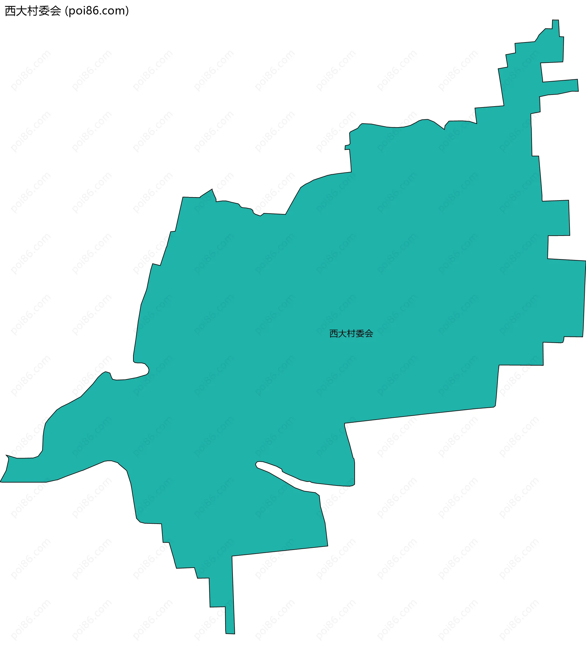 西大村委会边界地图