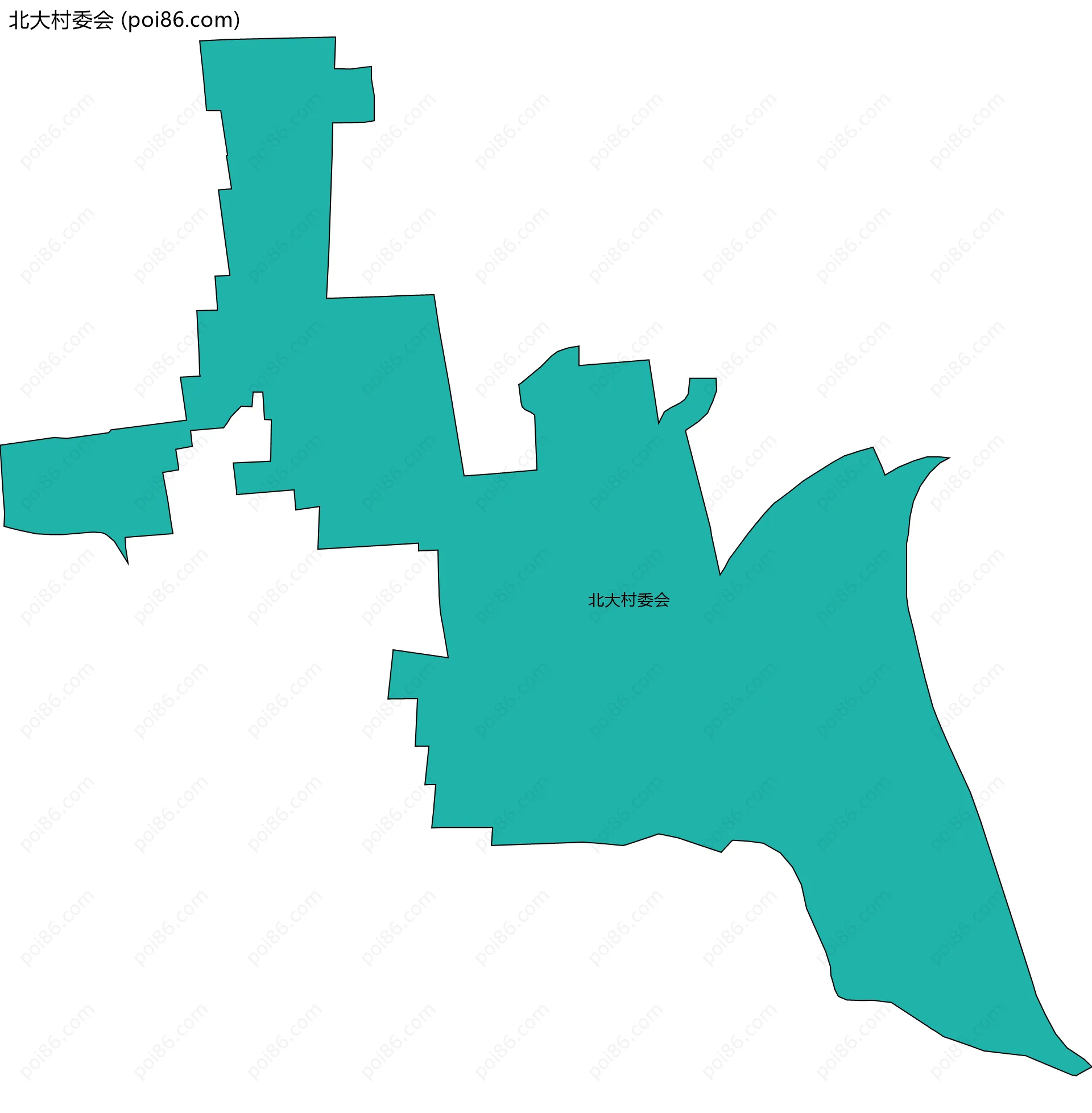 北大村委会边界地图