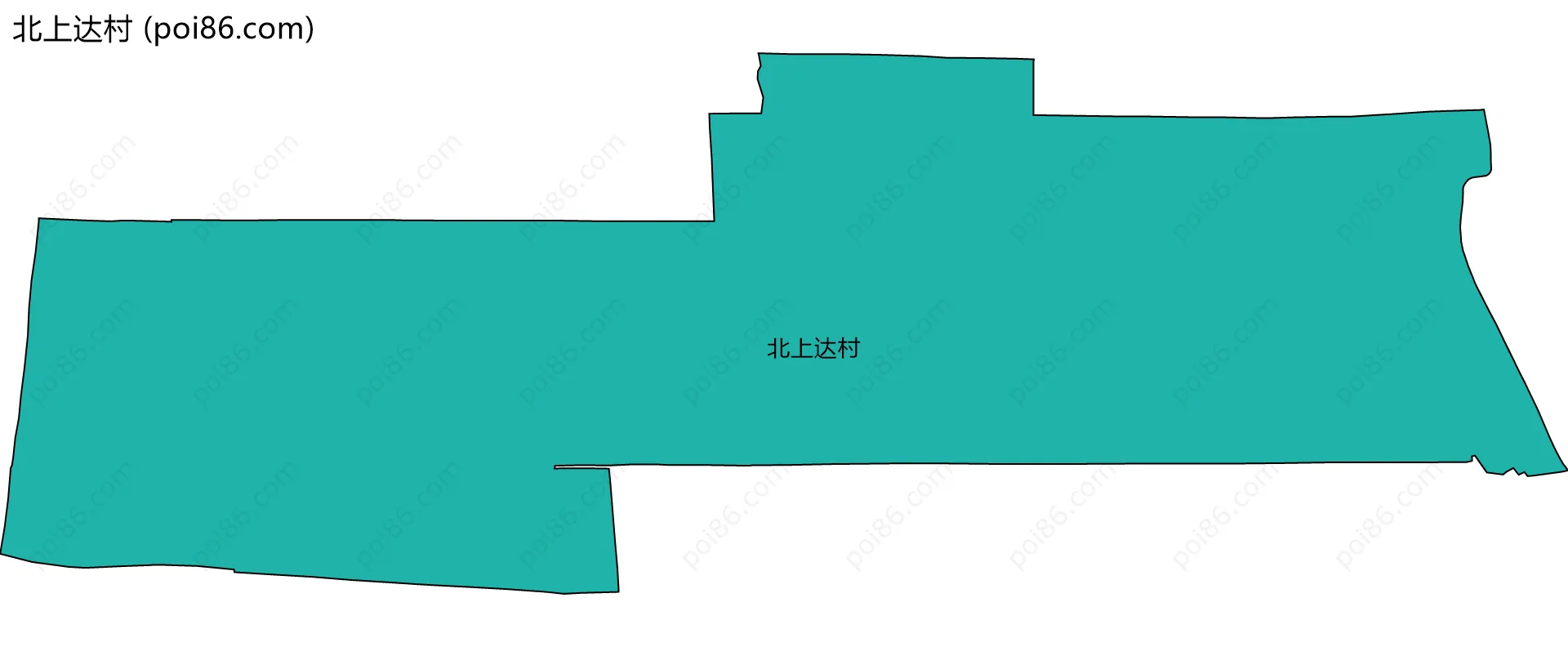 北上达村边界地图