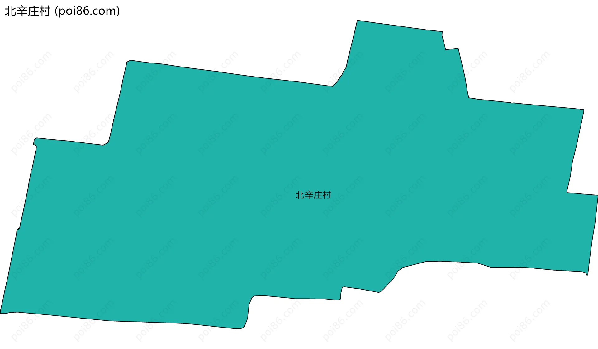 北辛庄村边界地图