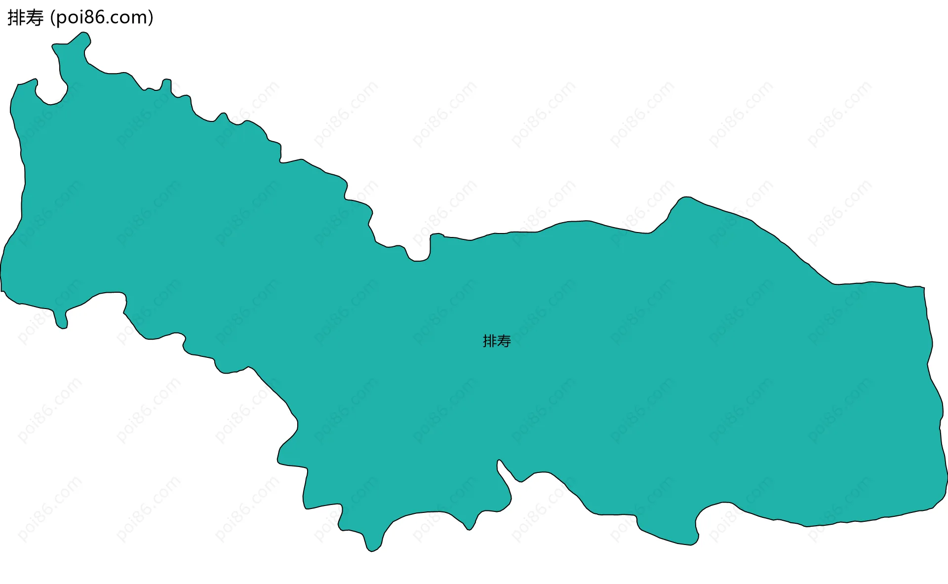 排寿边界地图