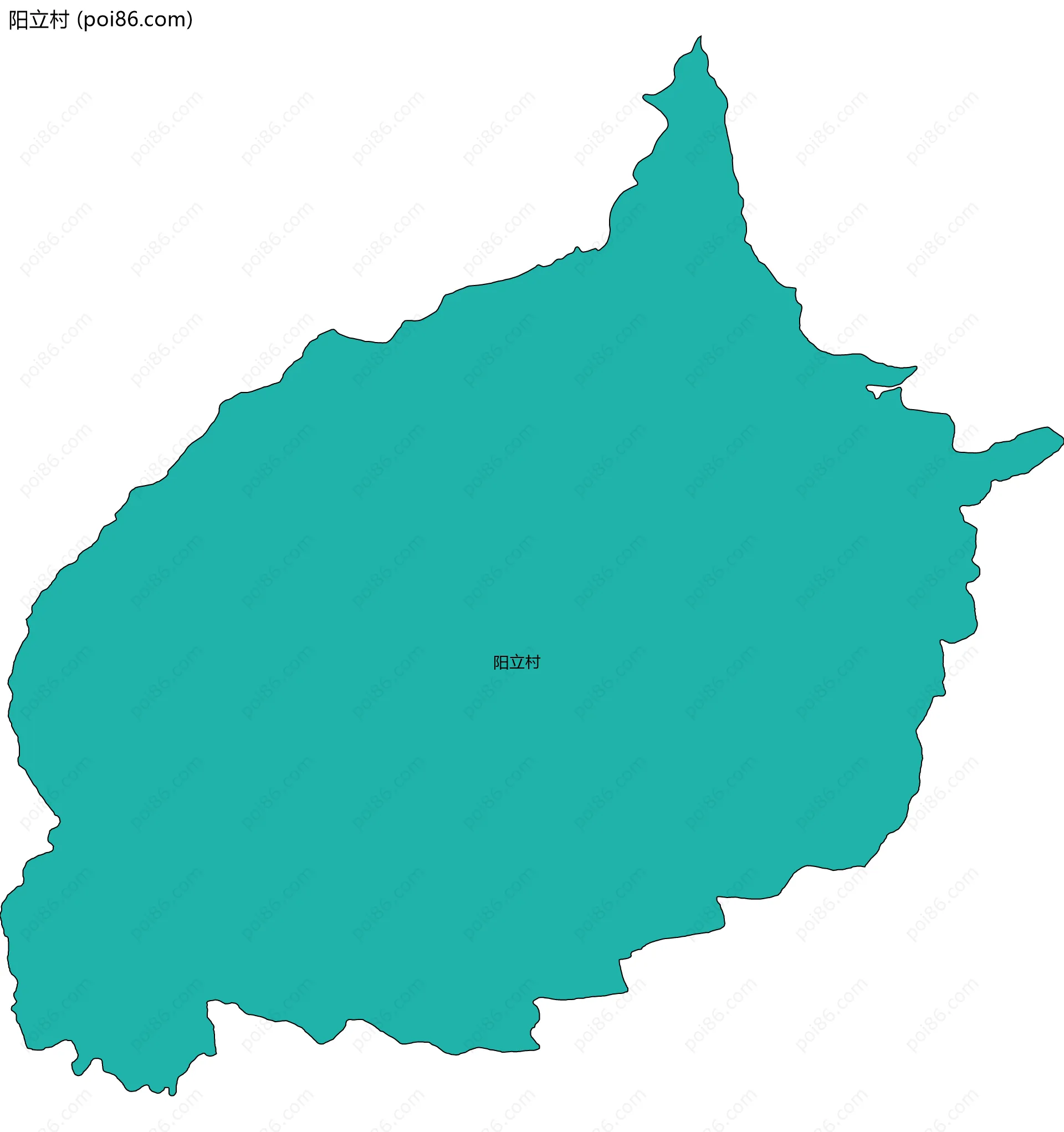 阳立村边界地图