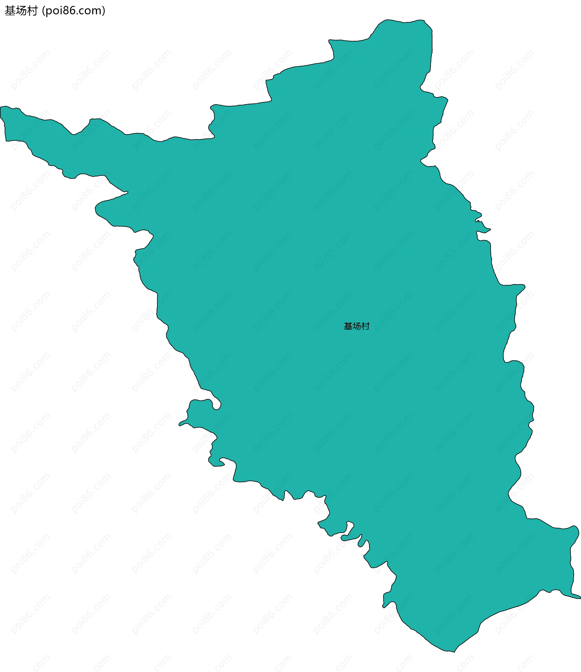 基场村边界地图