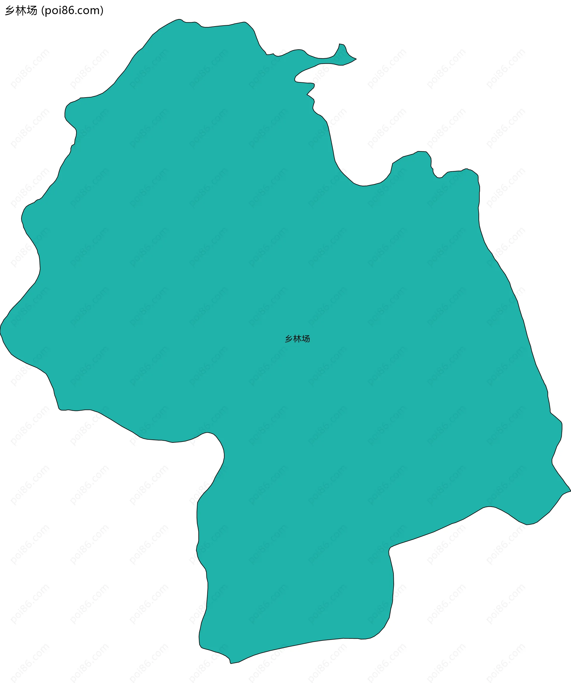 乡林场边界地图