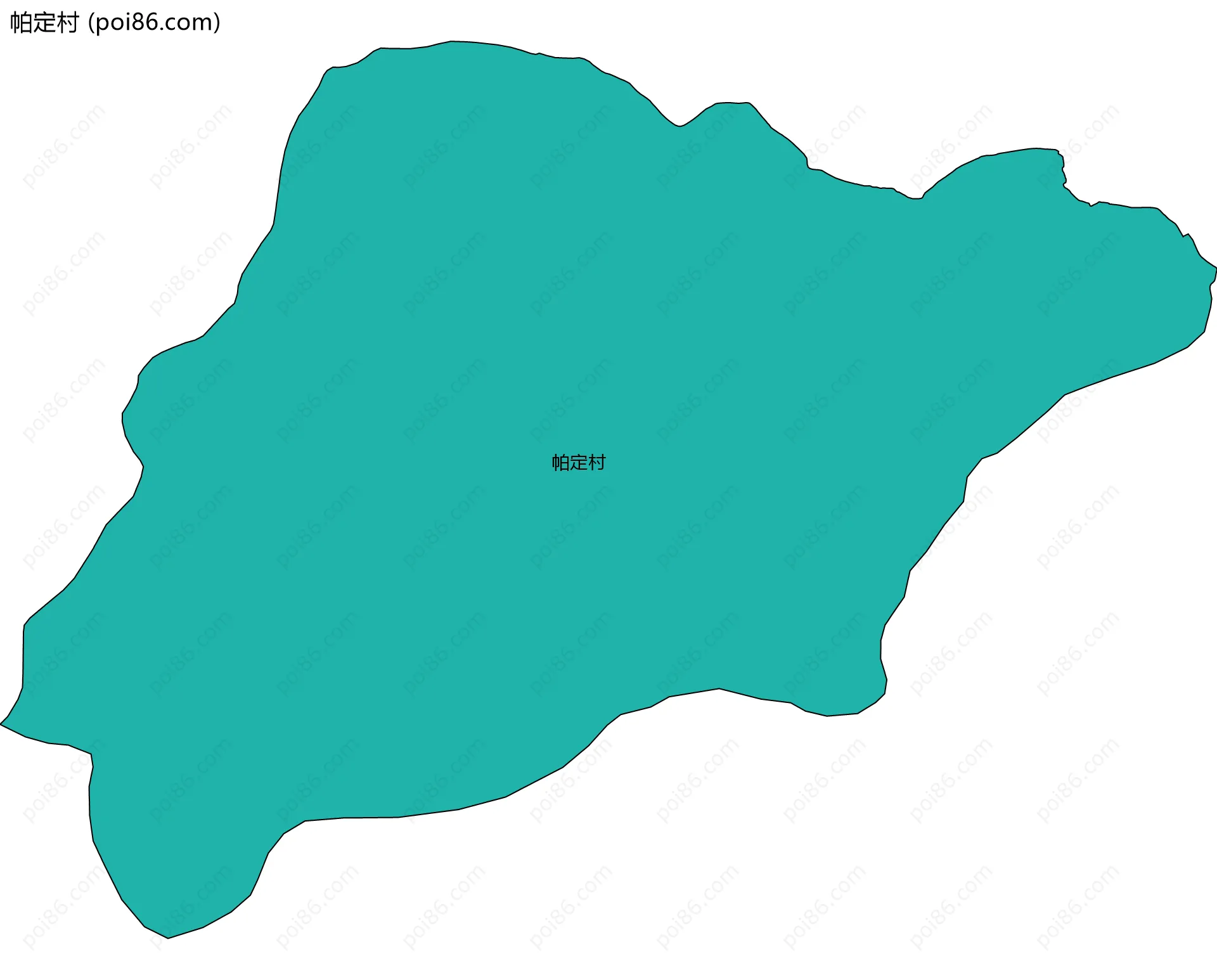 帕定村边界地图