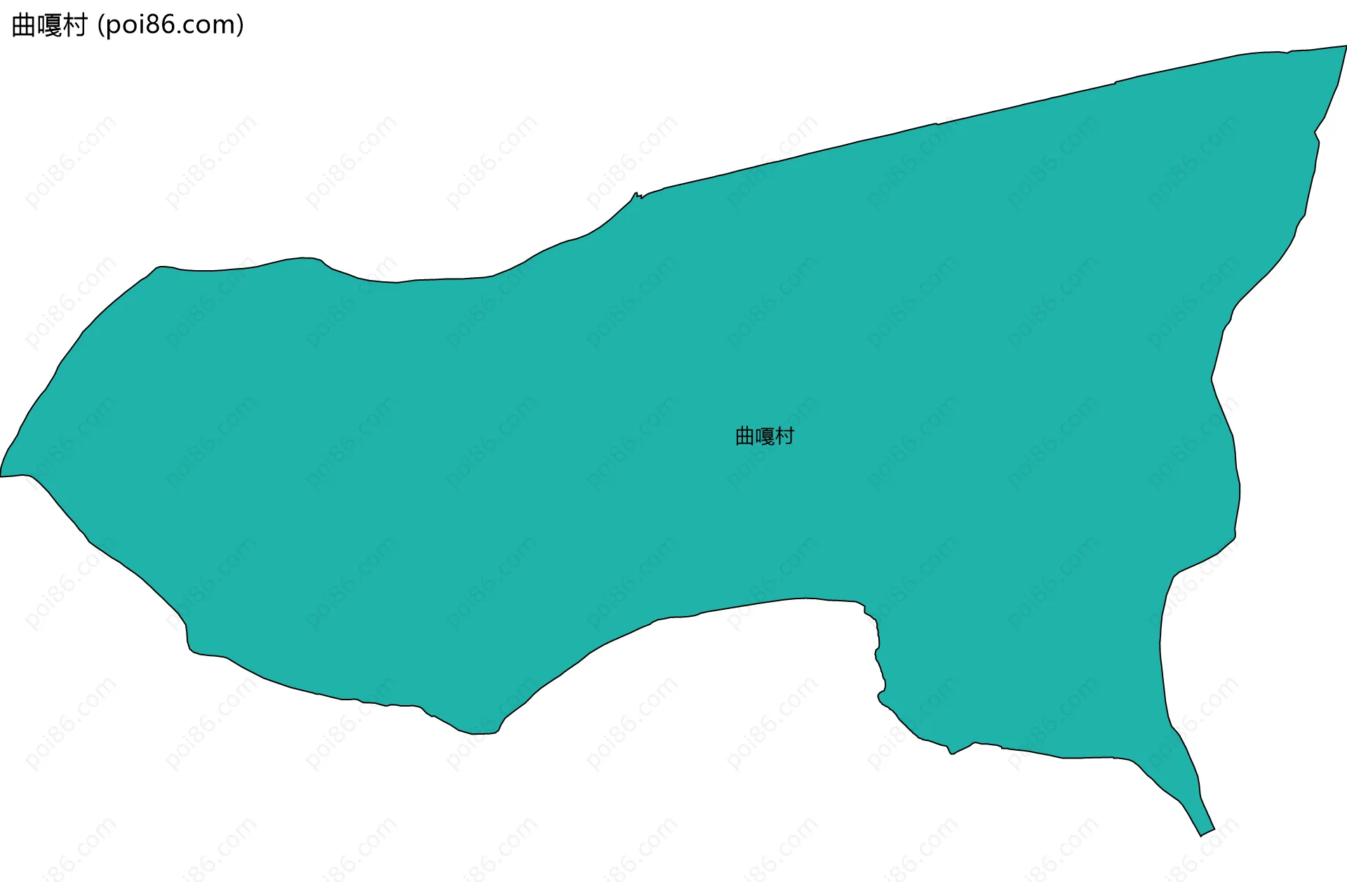 曲嘎村边界地图