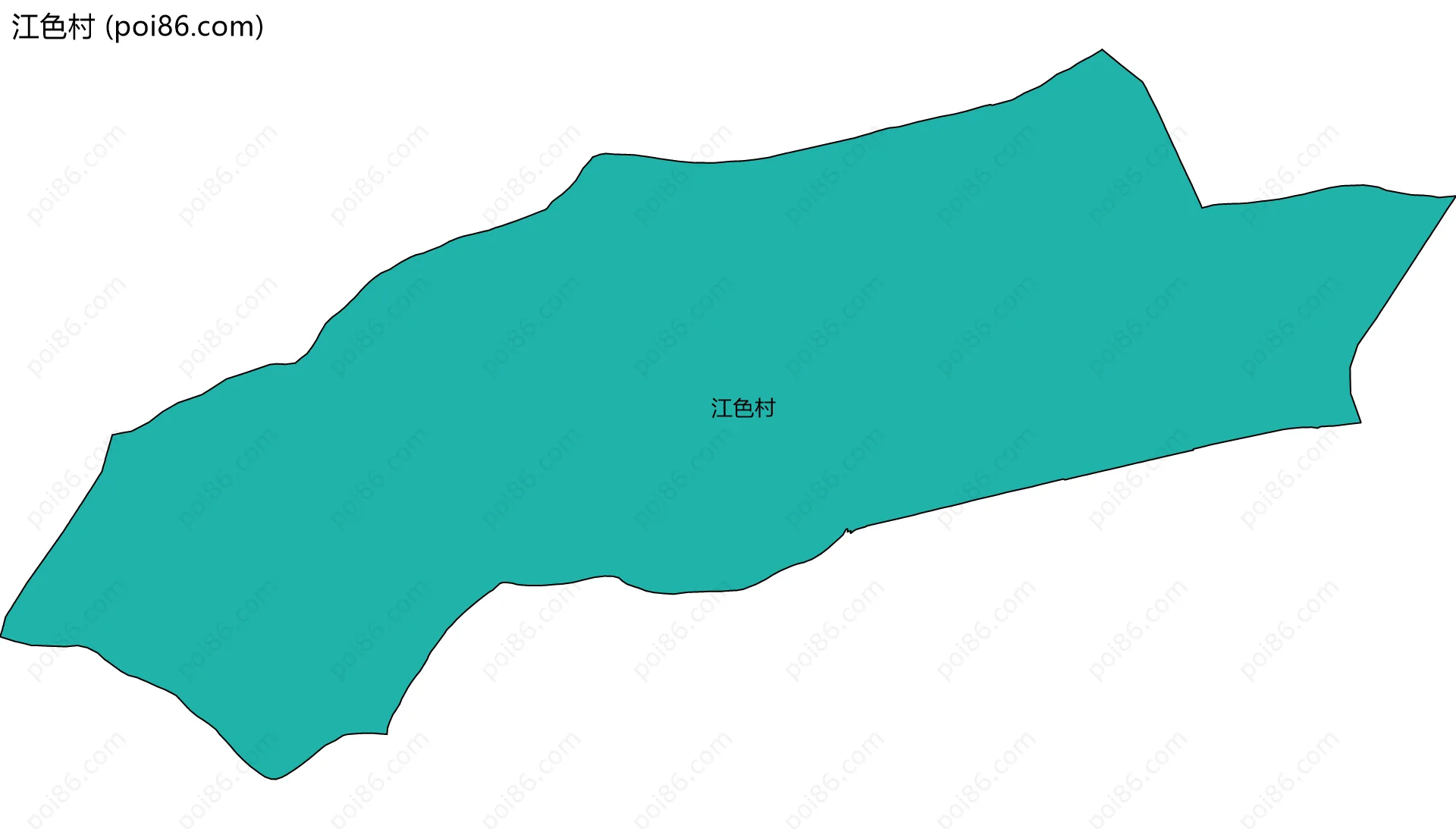 江色村边界地图