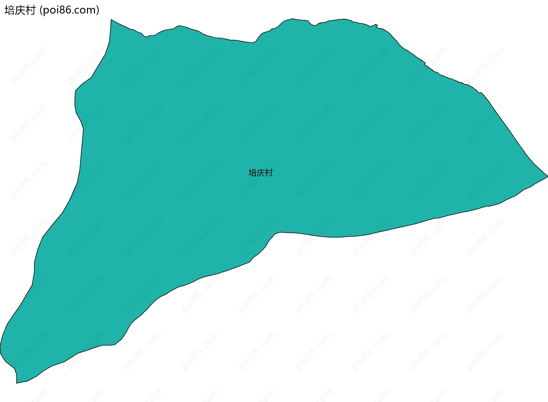培庆村边界地图