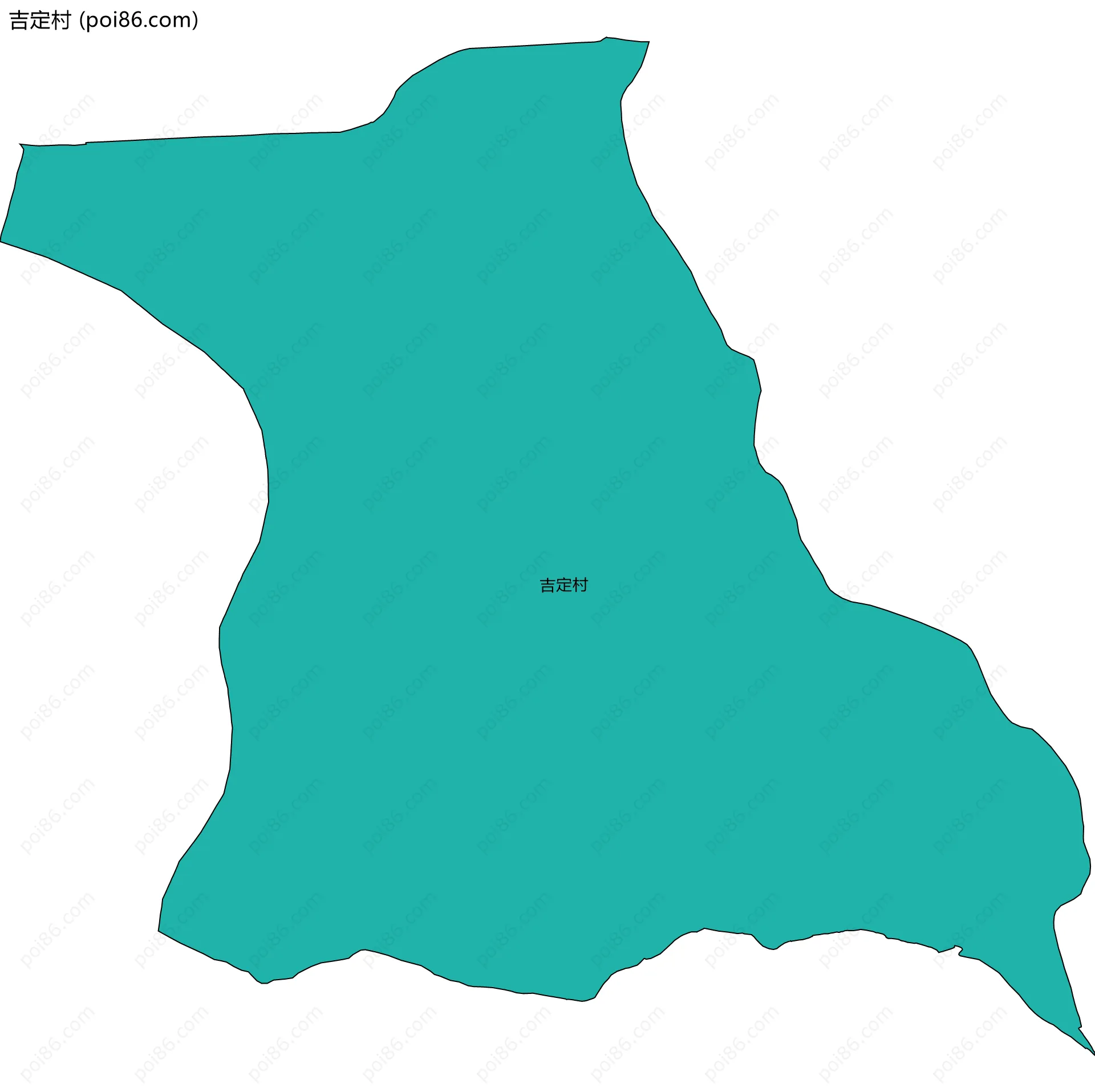 吉定村边界地图