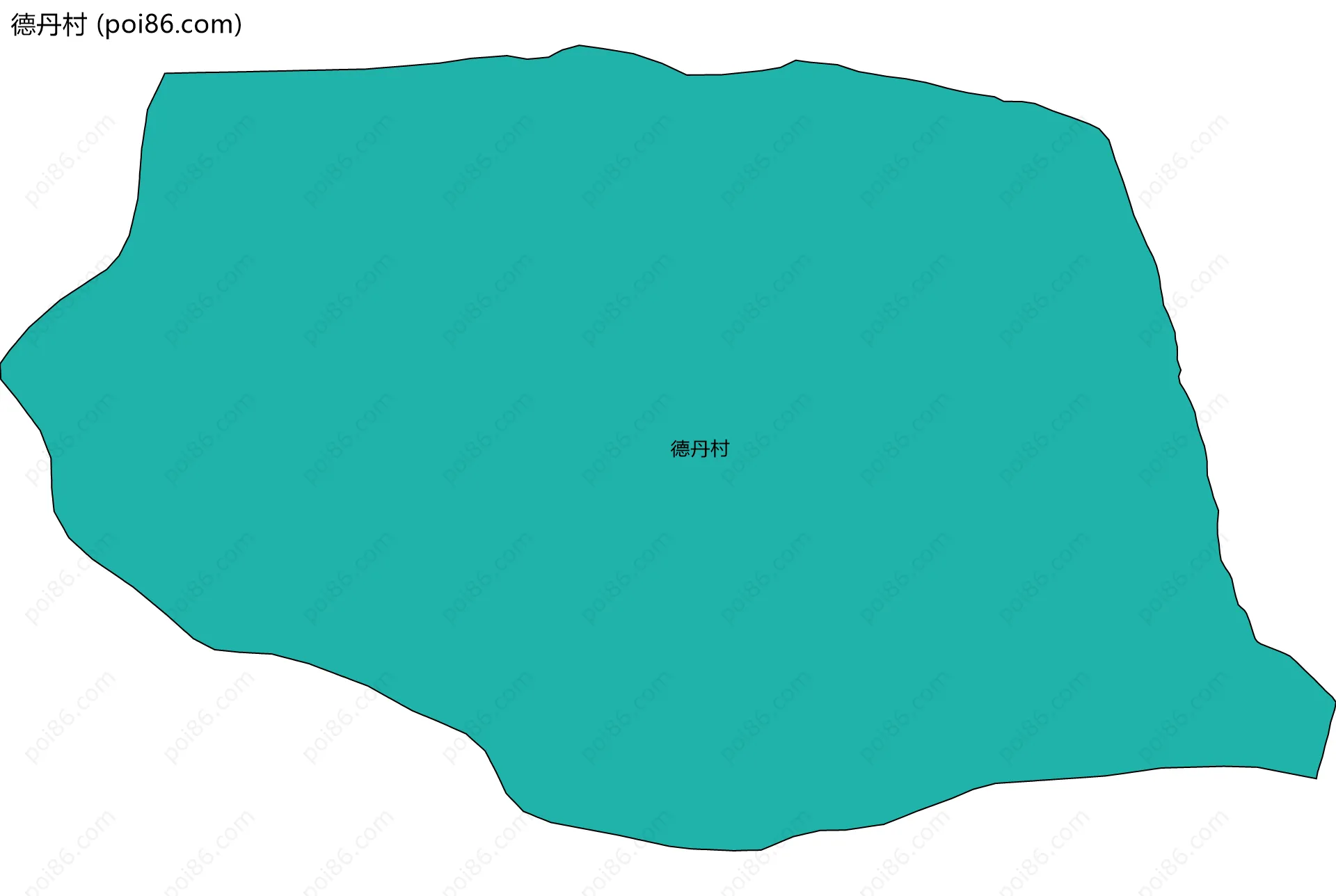 德丹村边界地图