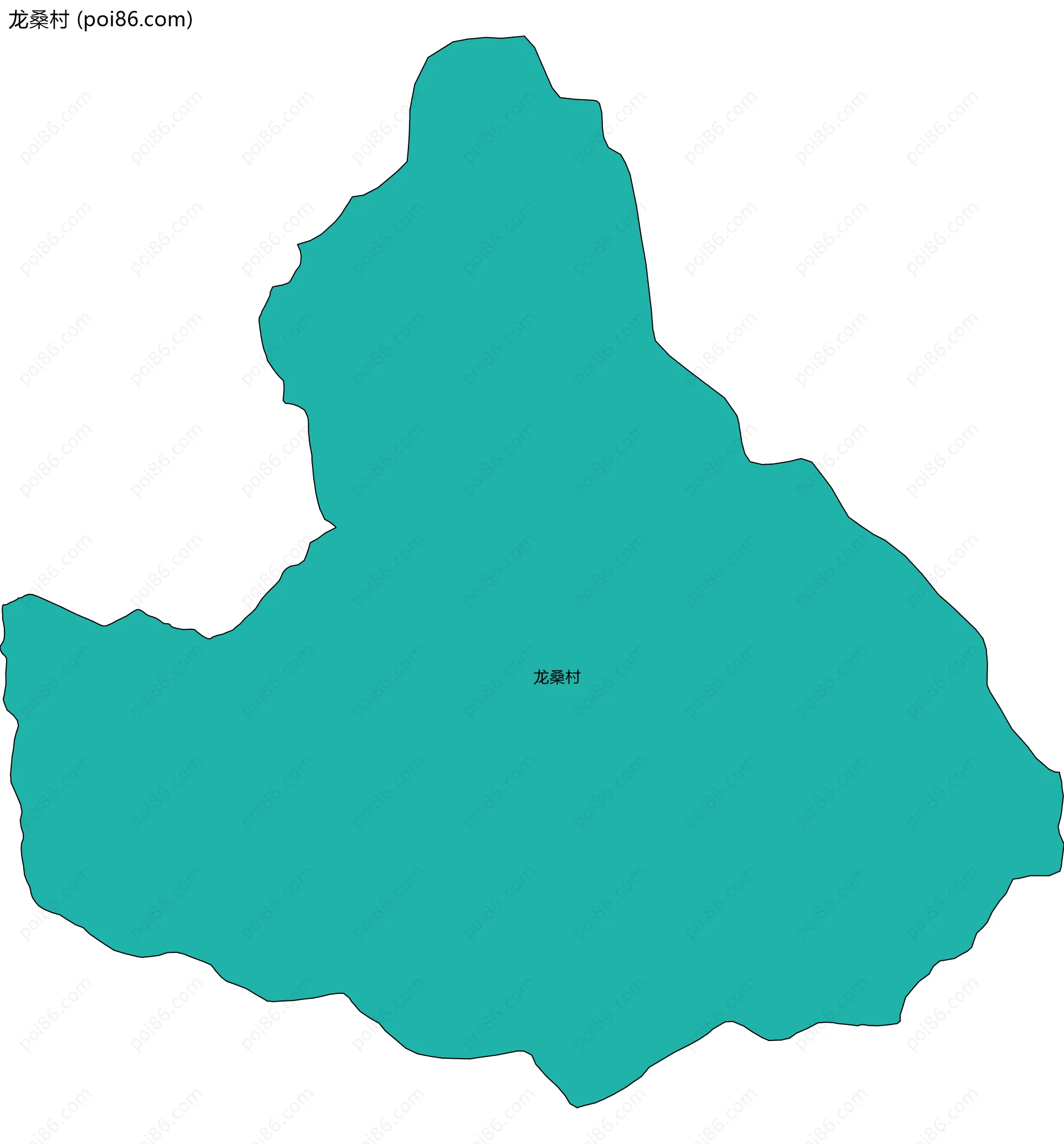 龙桑村边界地图