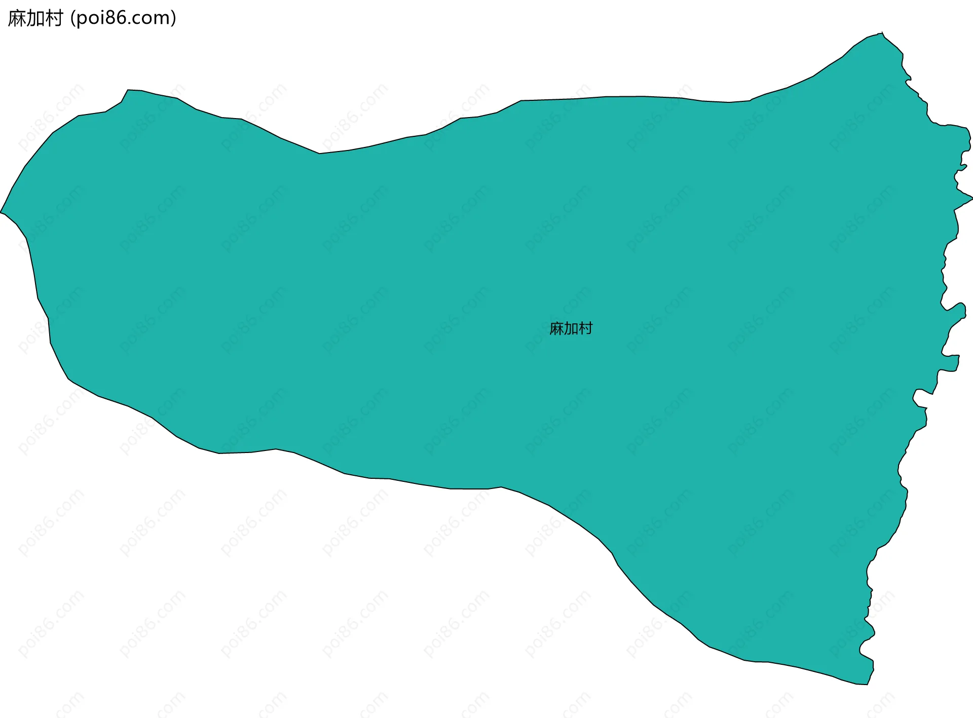 麻加村边界地图