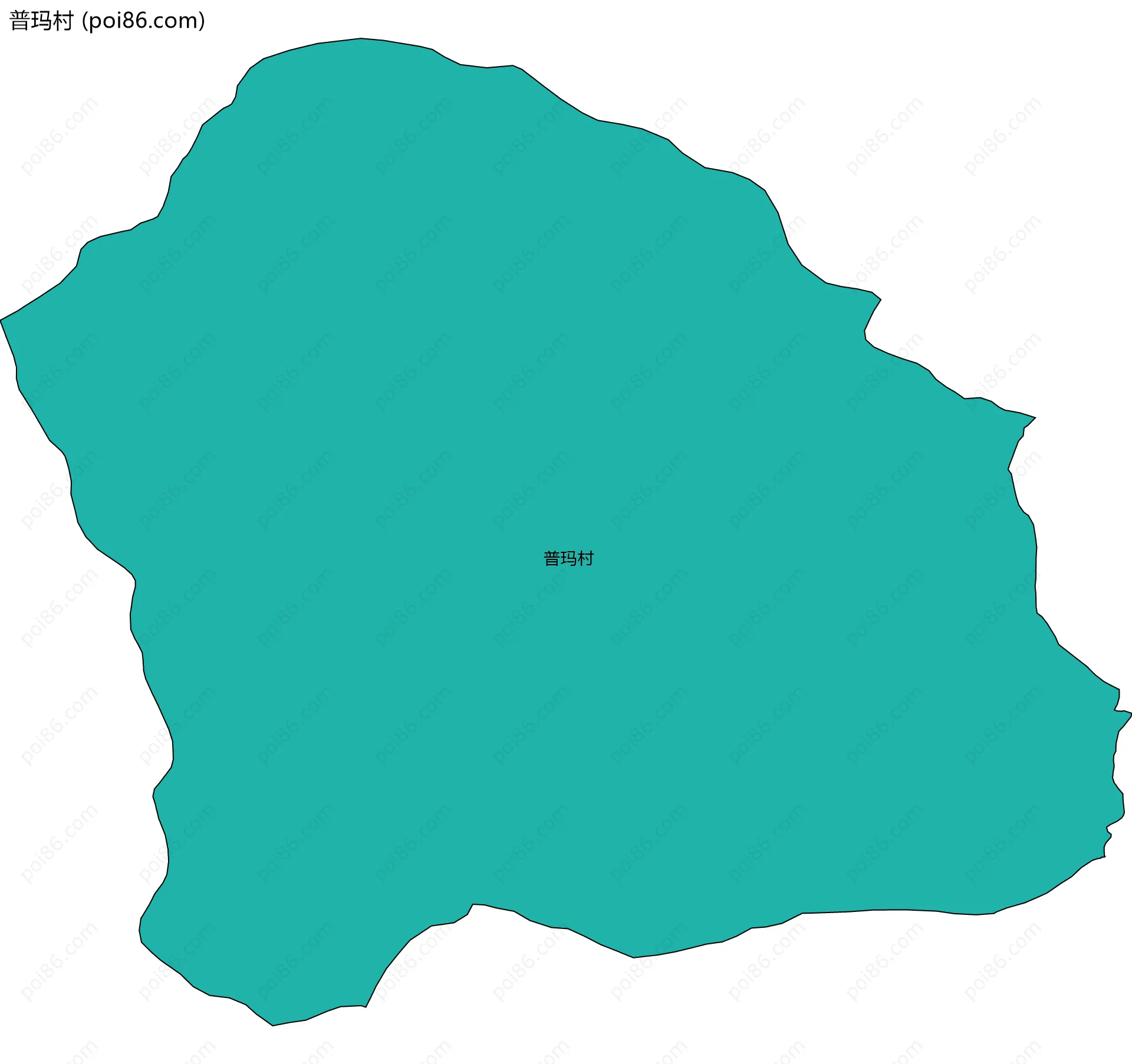 普玛村边界地图