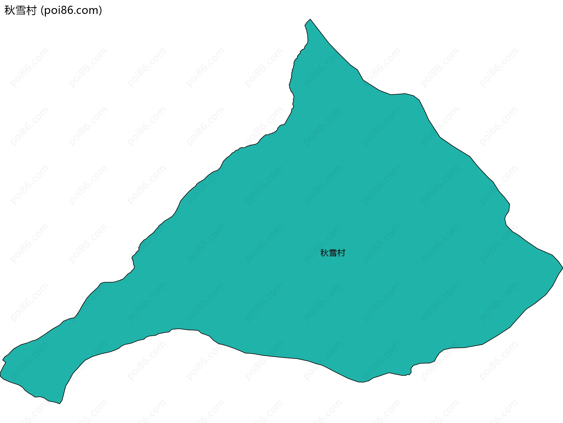 秋雪村边界地图