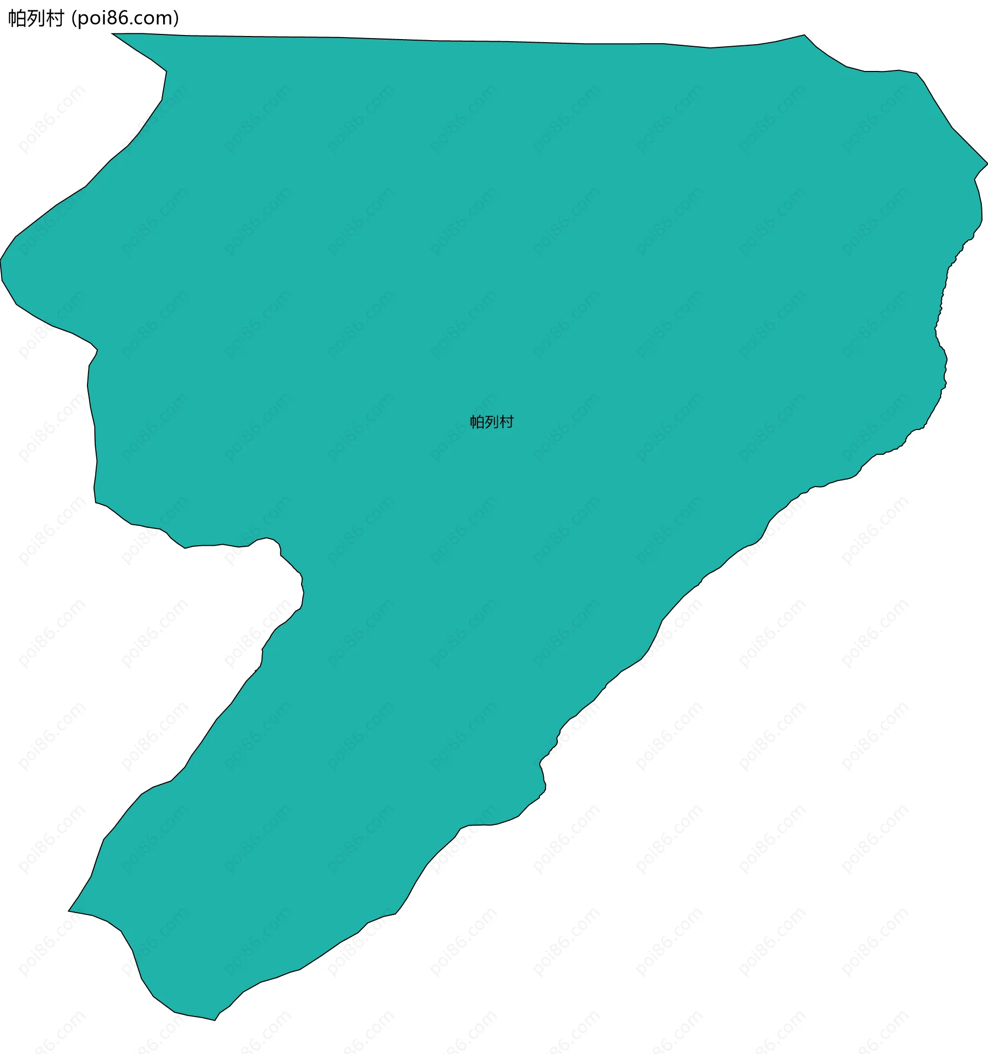 帕列村边界地图