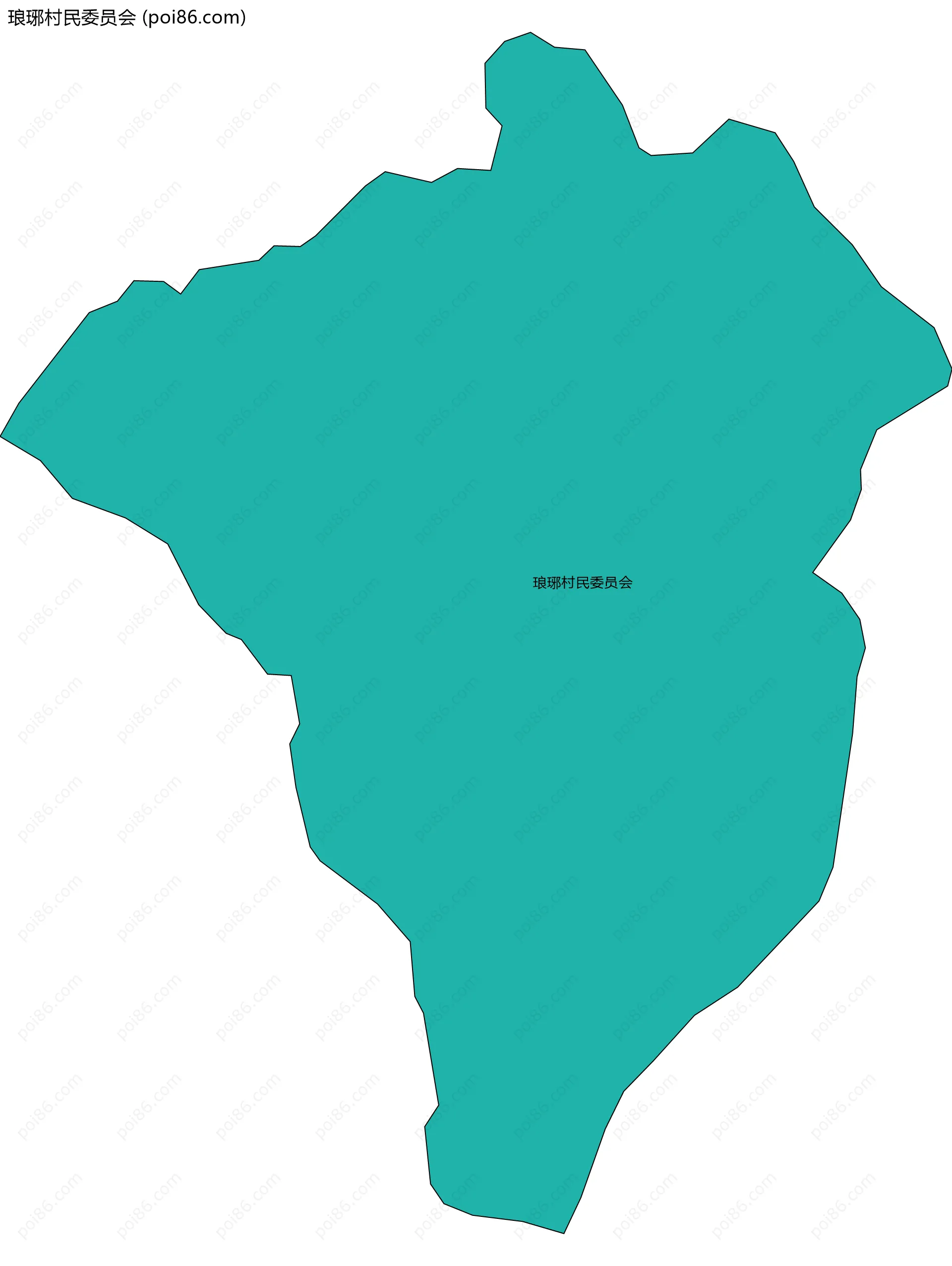 琅琊村民委员会边界地图