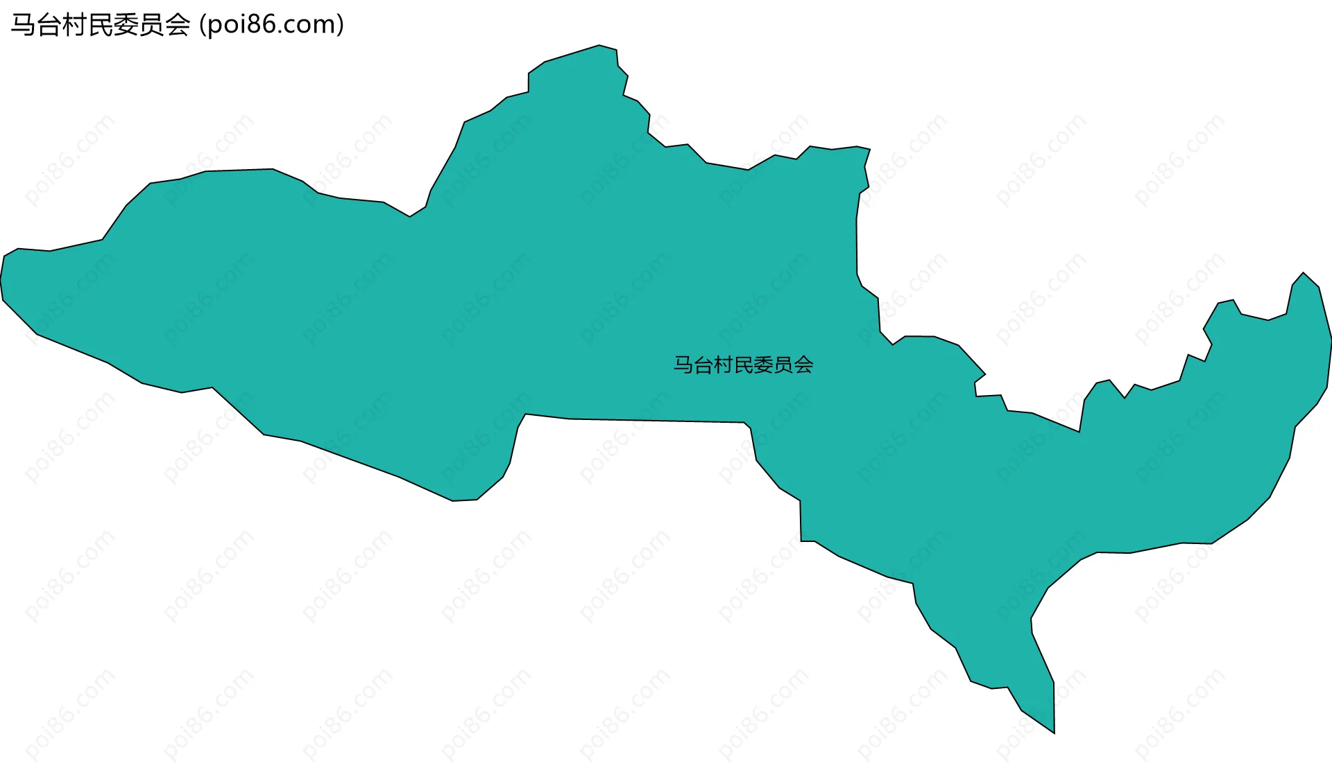 马台村民委员会边界地图