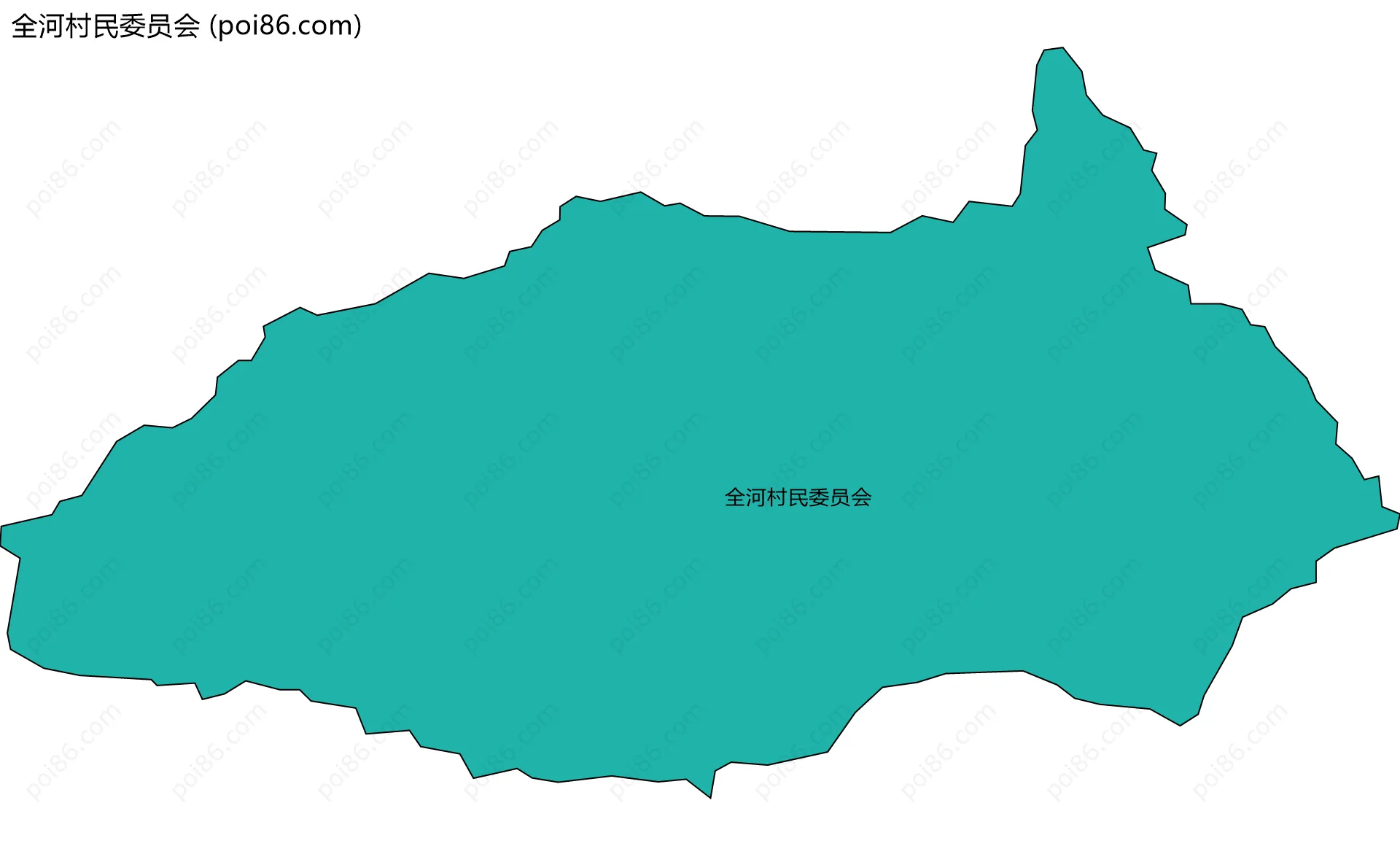 全河村民委员会边界地图