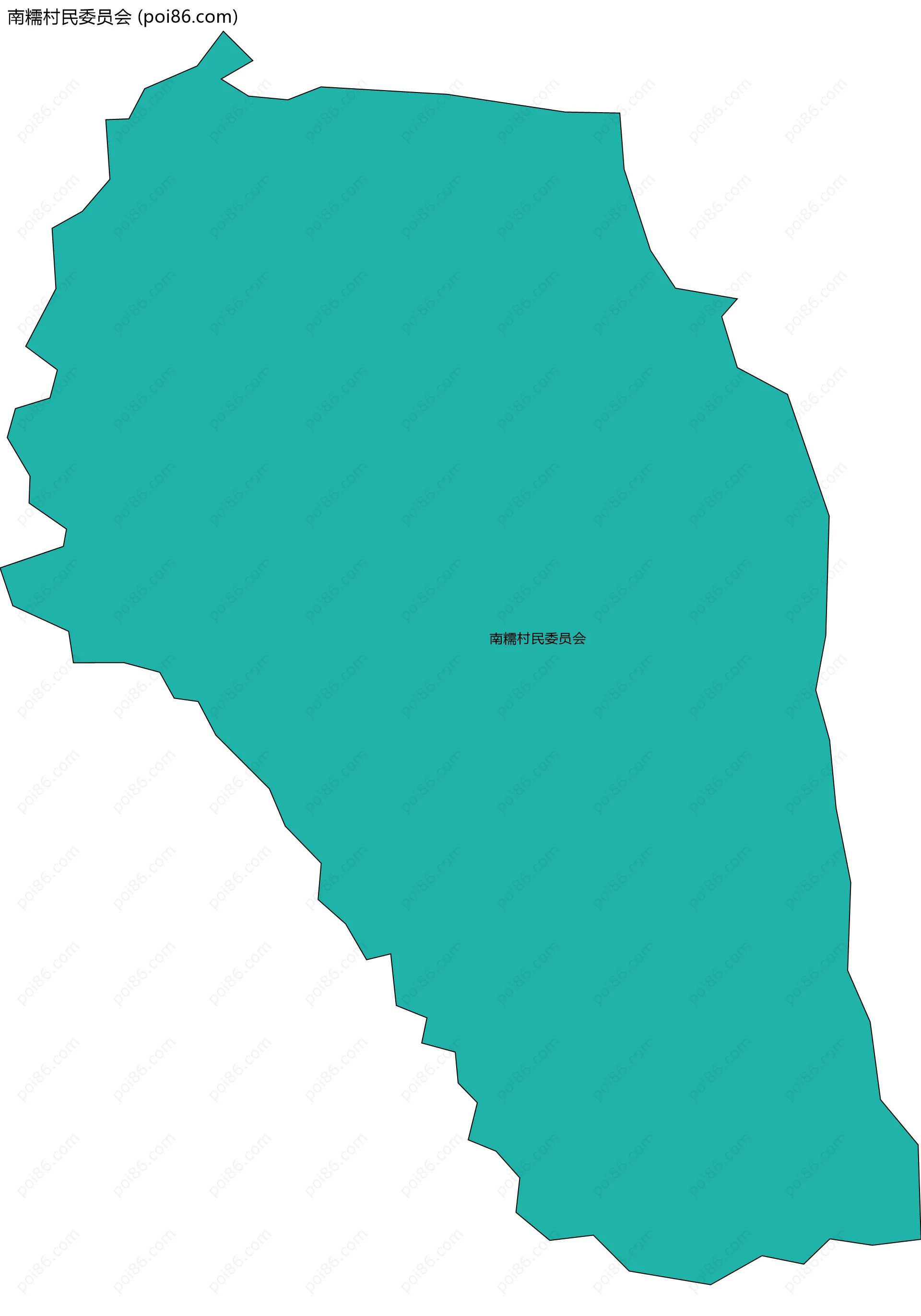 南糯村民委员会边界地图