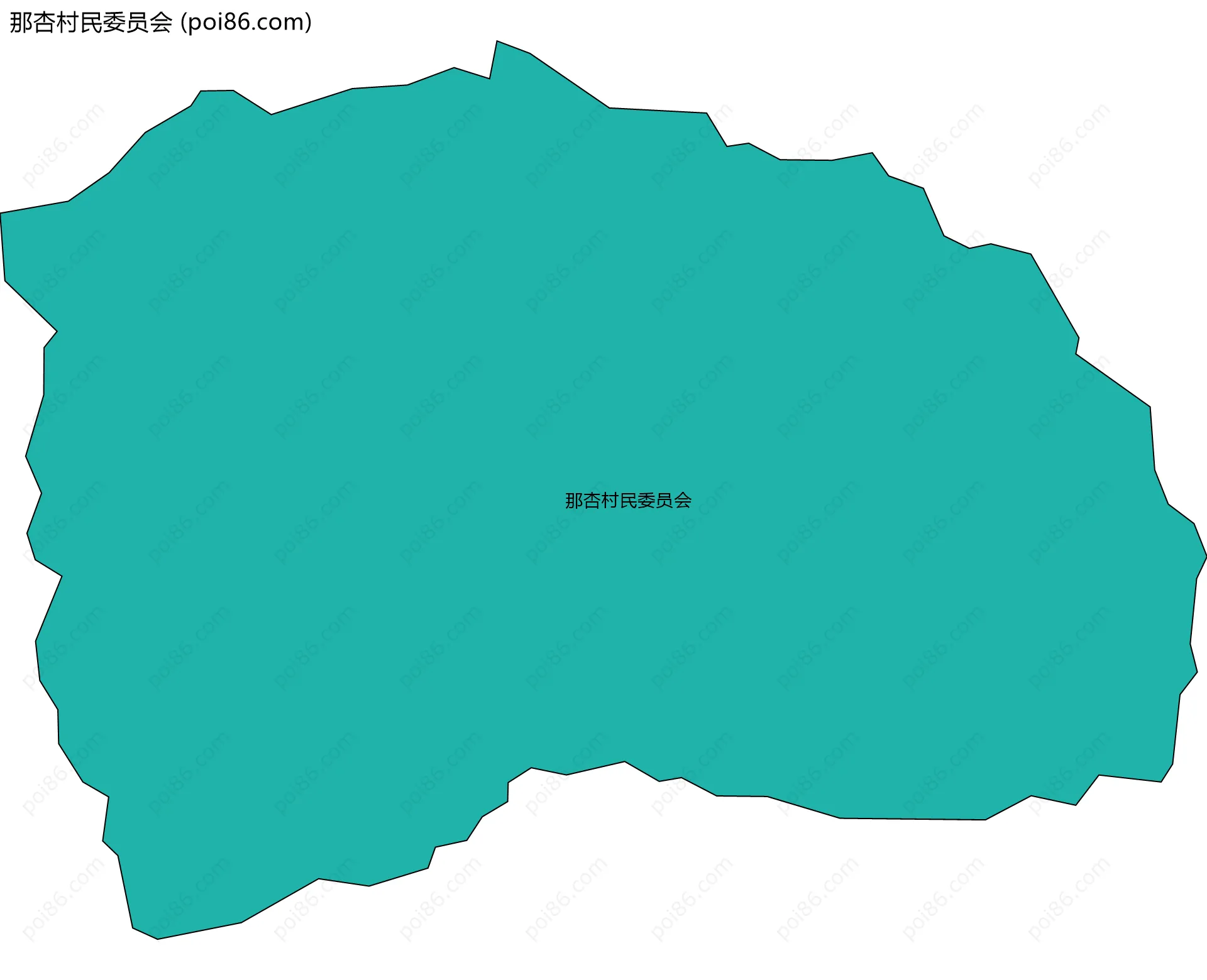 那杏村民委员会边界地图