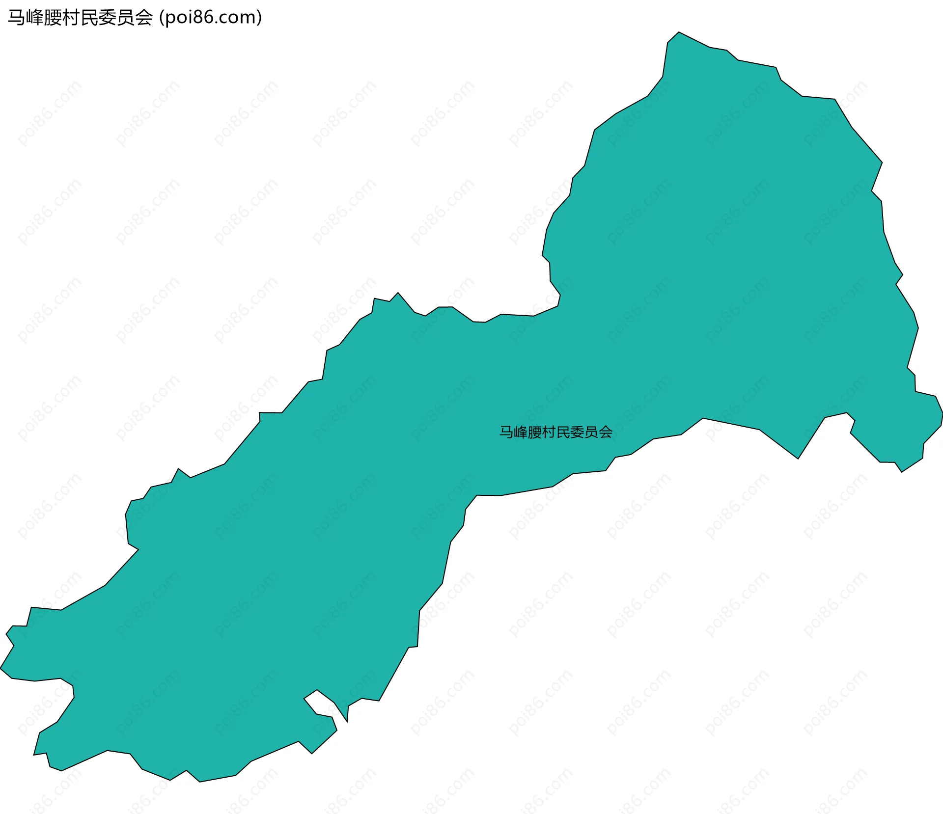 马峰腰村民委员会边界地图