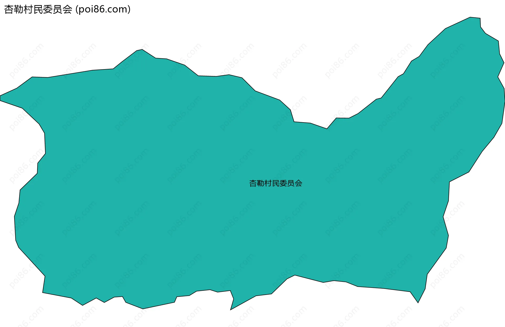 杏勒村民委员会边界地图