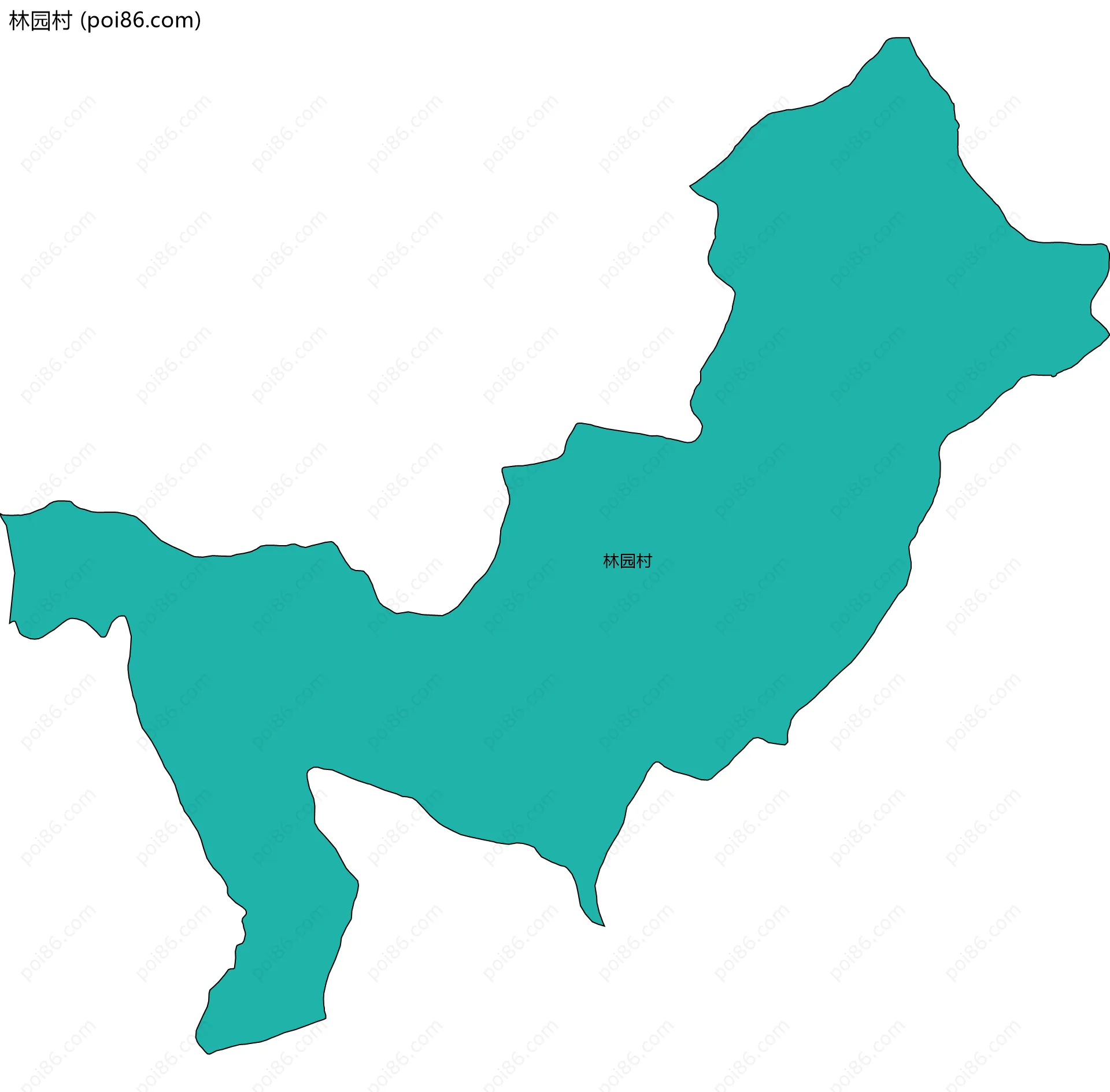 林园村边界地图
