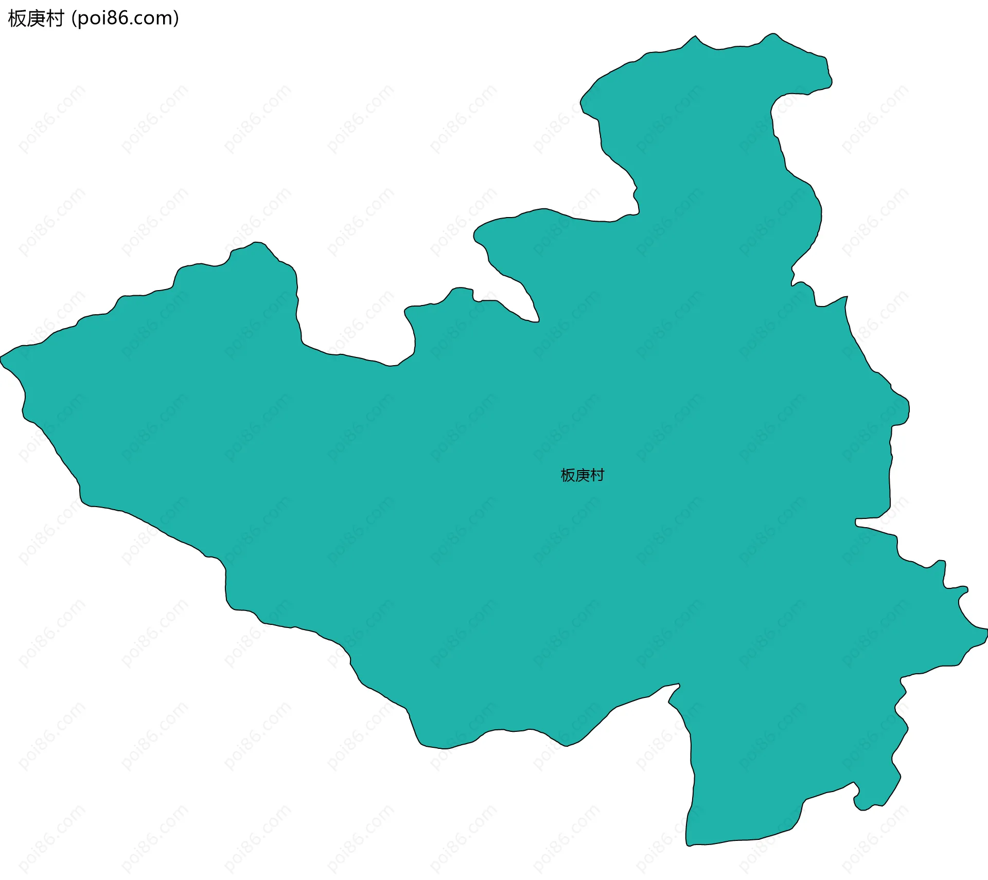 板庚村边界地图