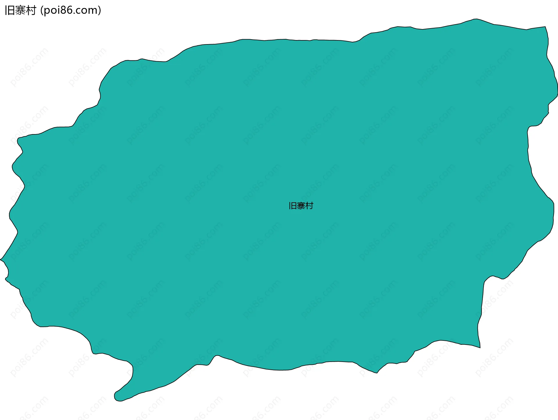 旧寨村边界地图