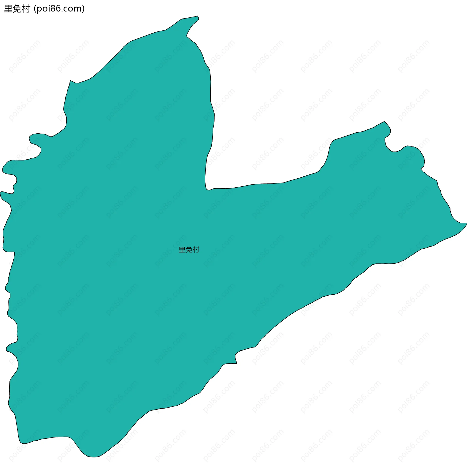 里免村边界地图