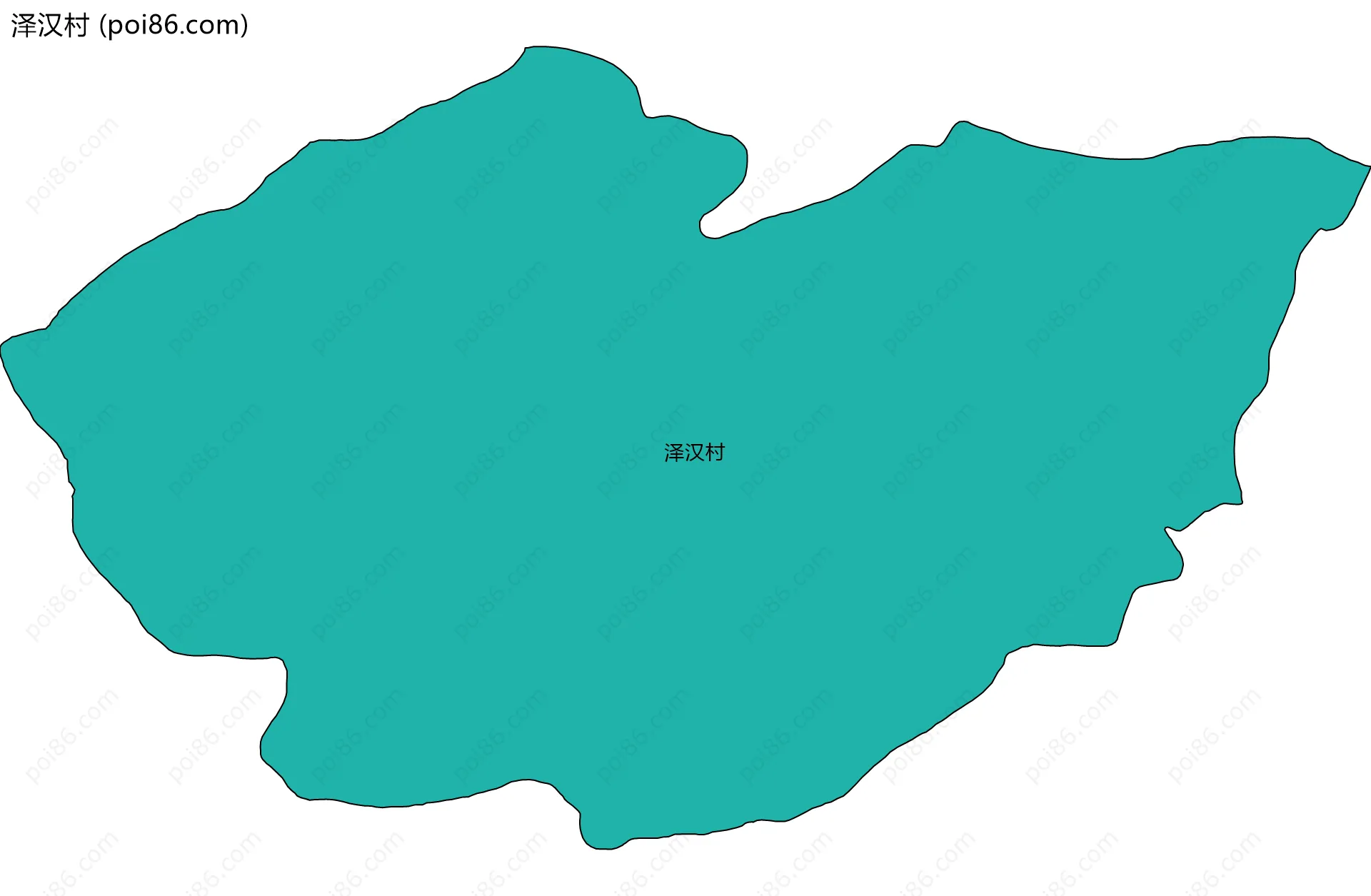 泽汉村边界地图