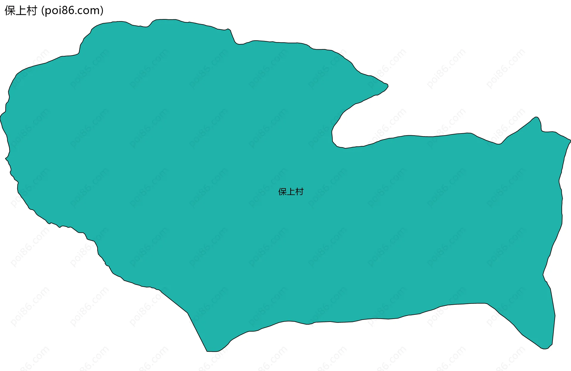 保上村边界地图