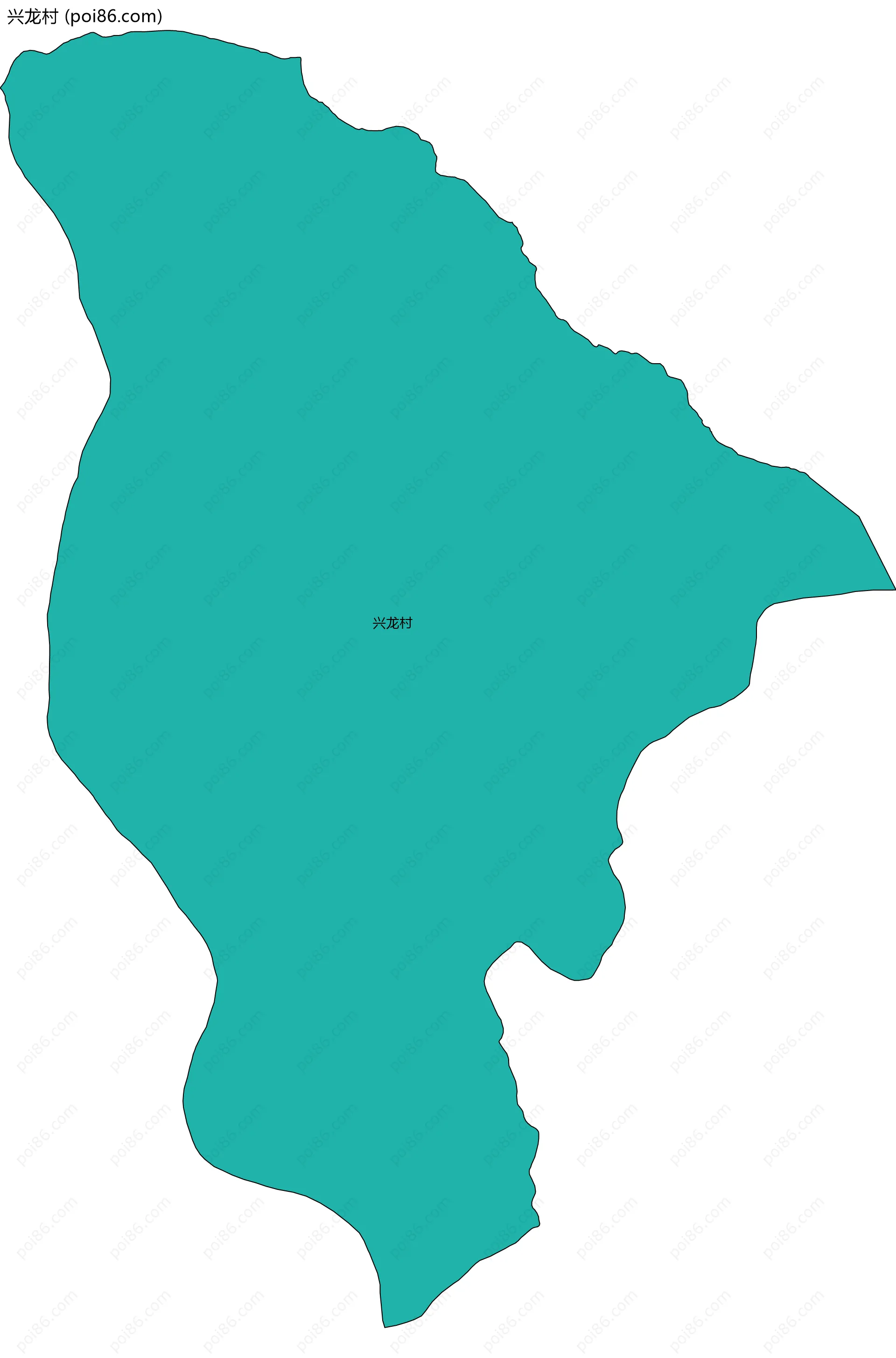 兴龙村边界地图