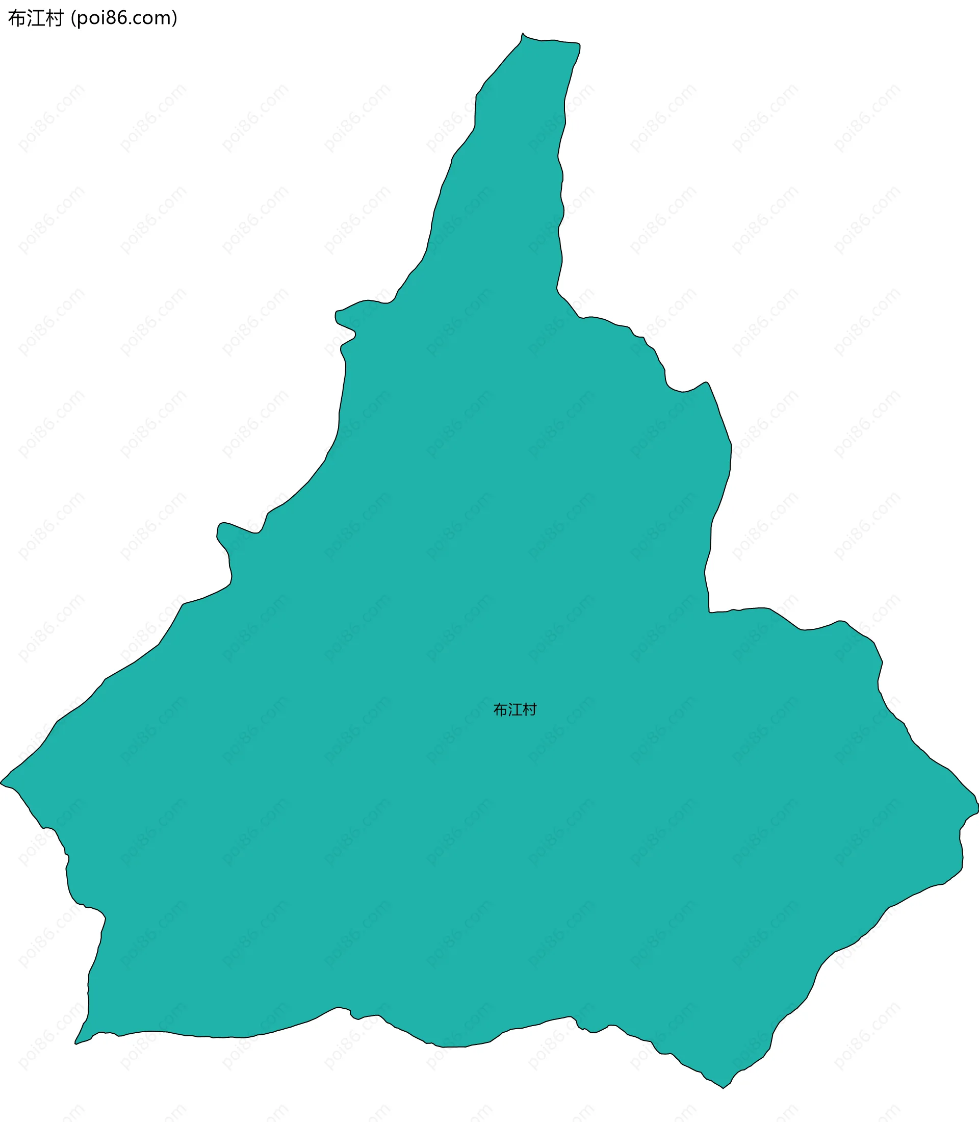 布江村边界地图