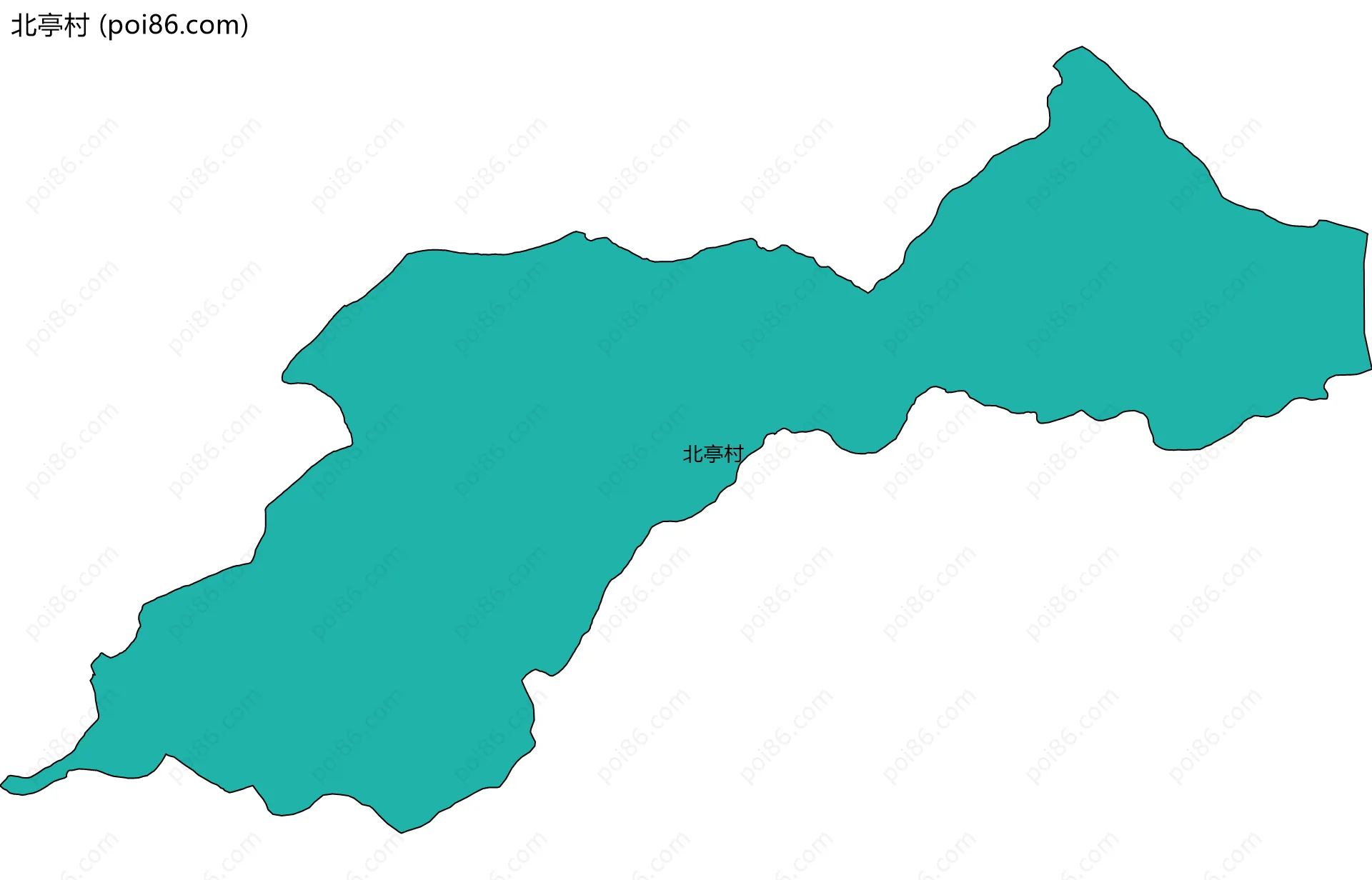 北亭村边界地图