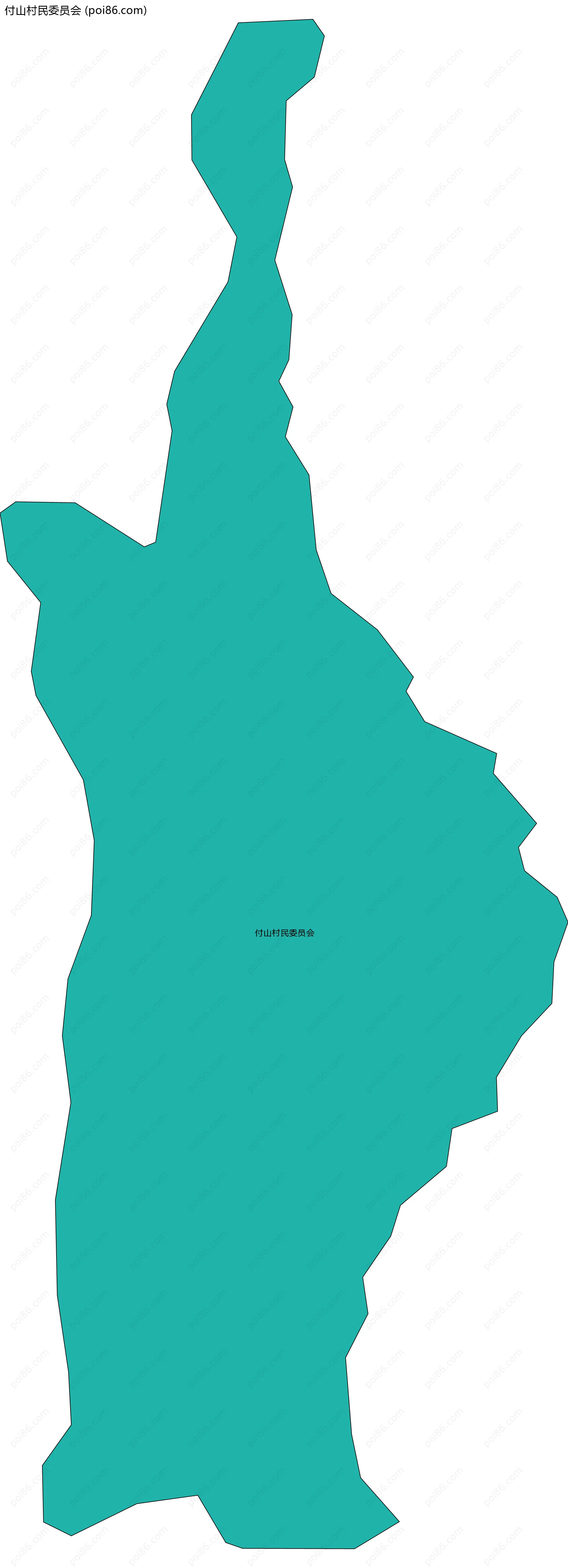 付山村民委员会边界地图