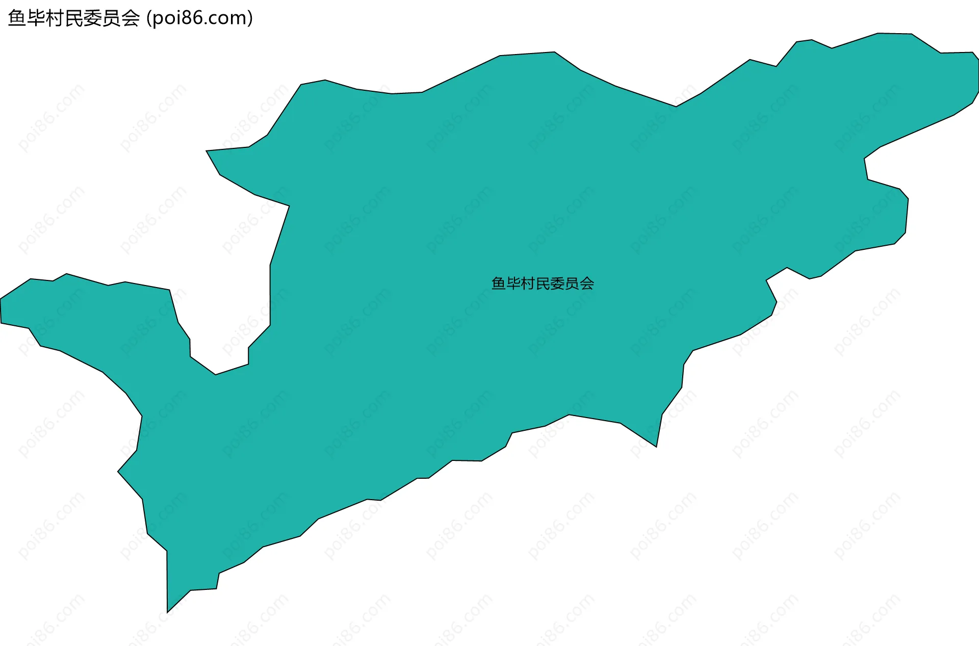 鱼毕村民委员会边界地图