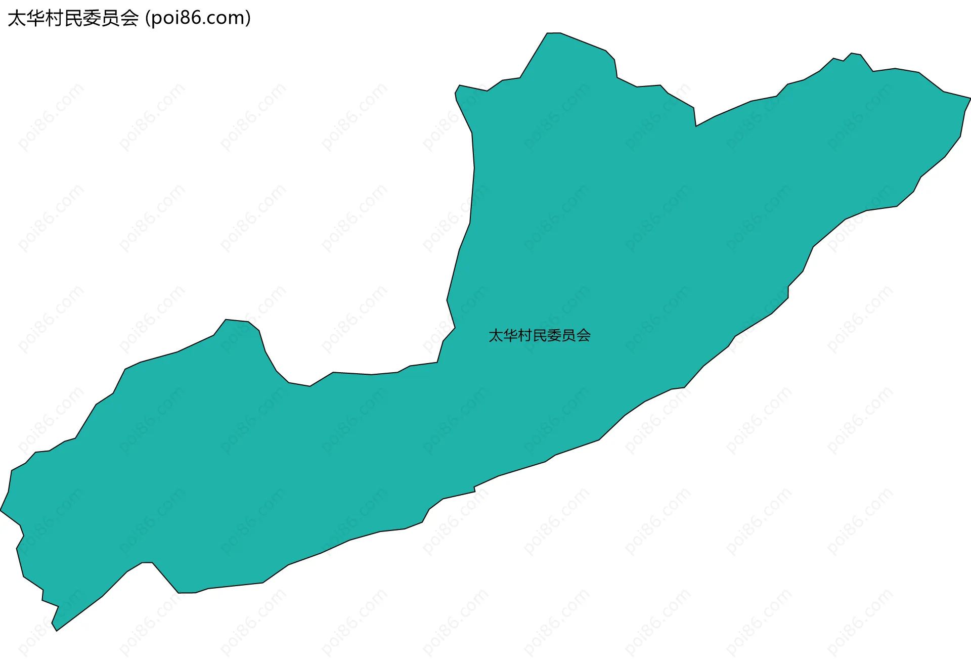 太华村民委员会边界地图