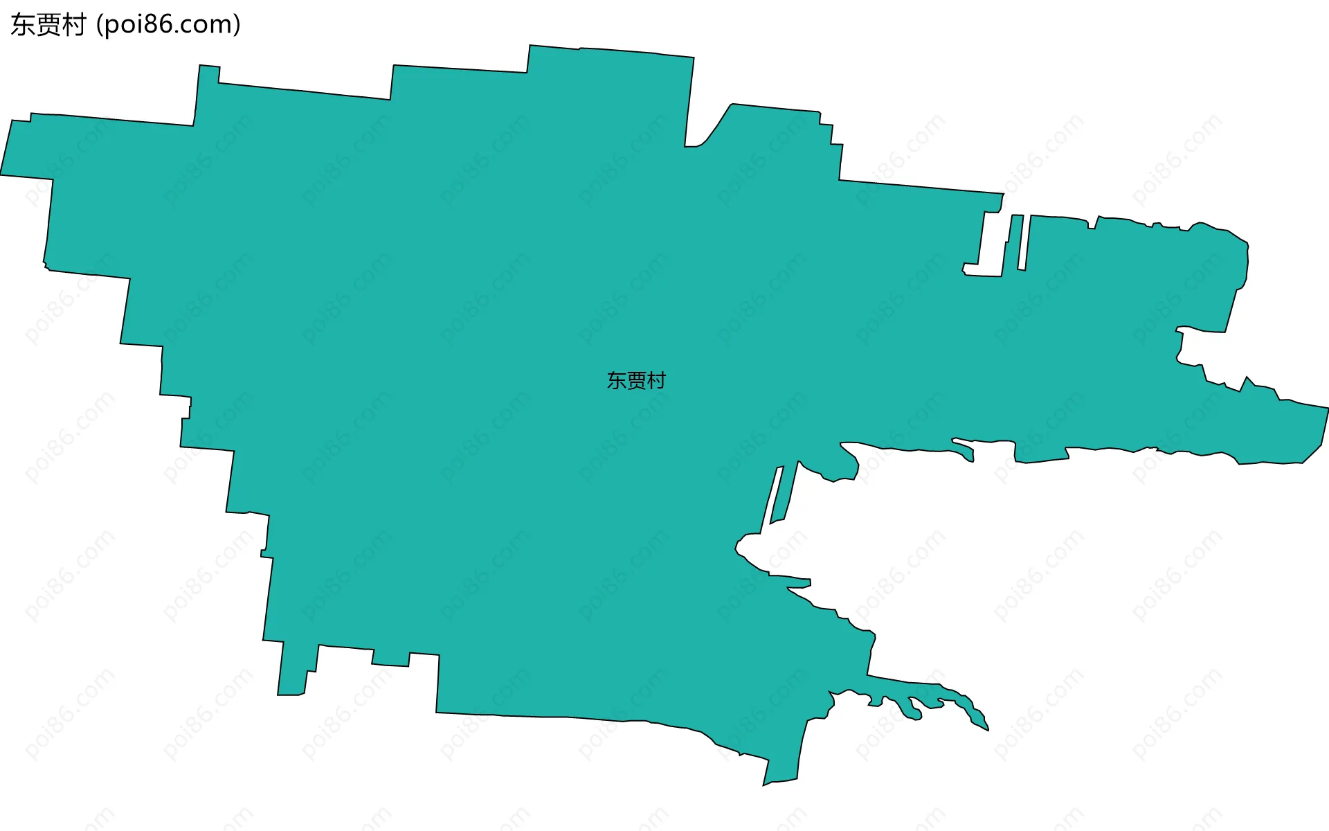 东贾村边界地图