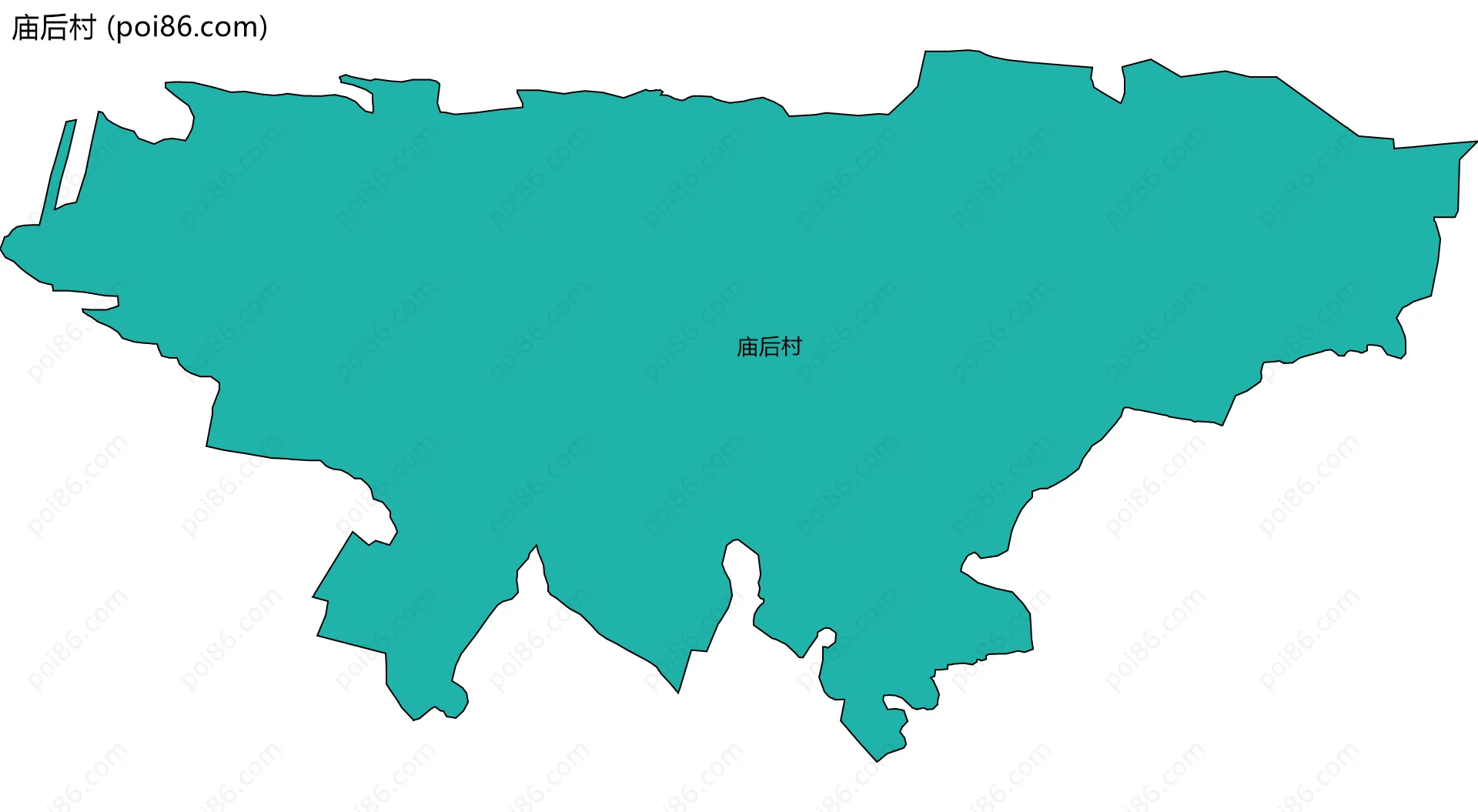庙后村边界地图
