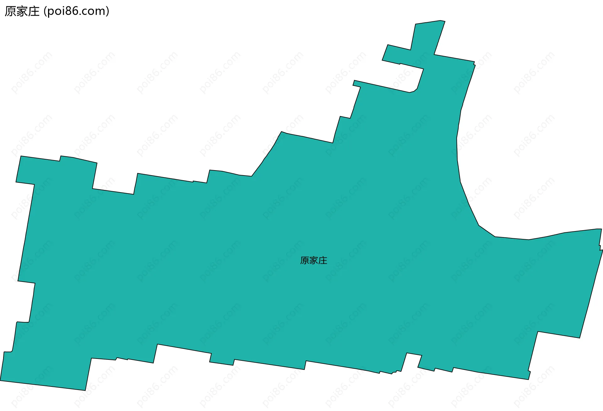 原家庄边界地图