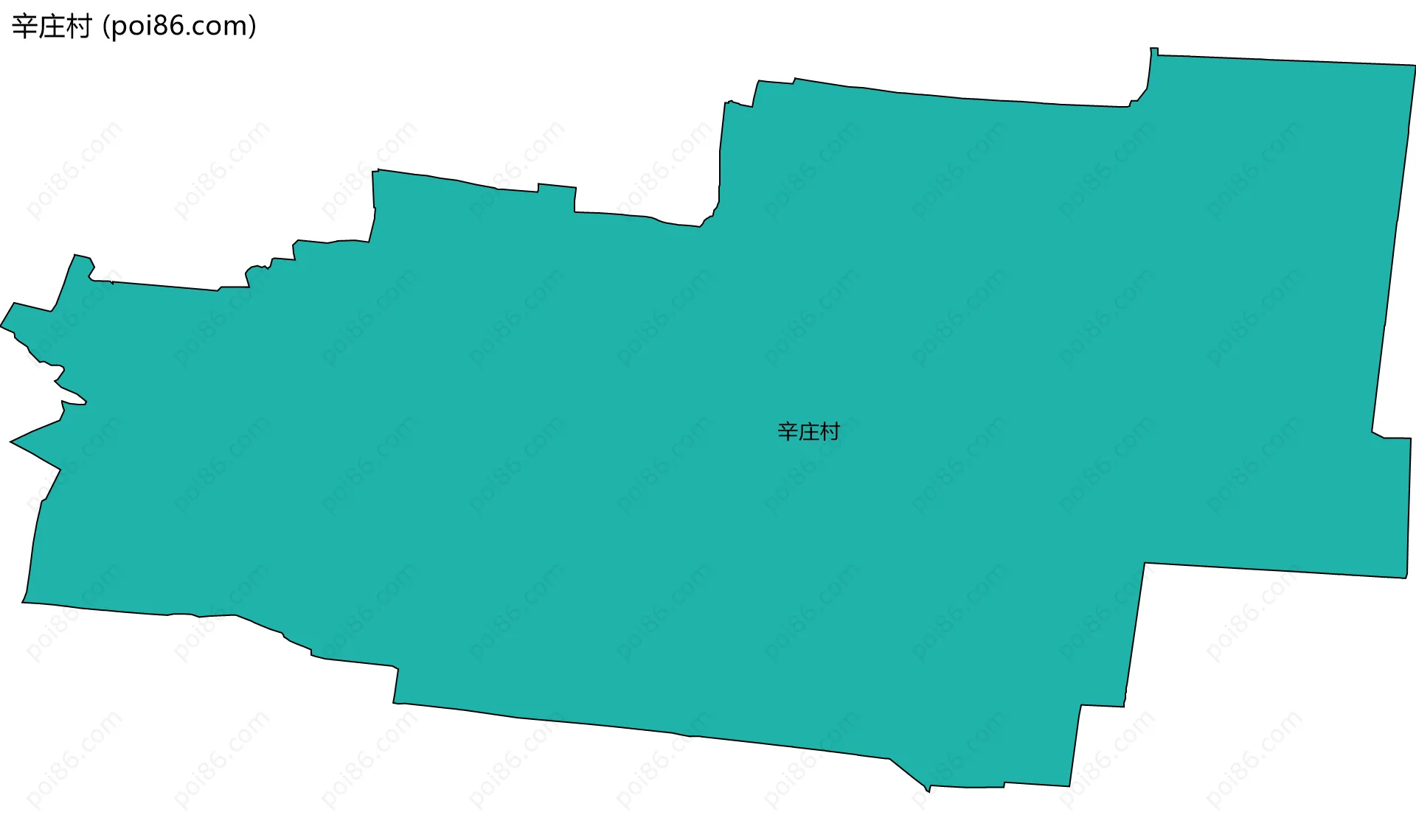 辛庄村边界地图