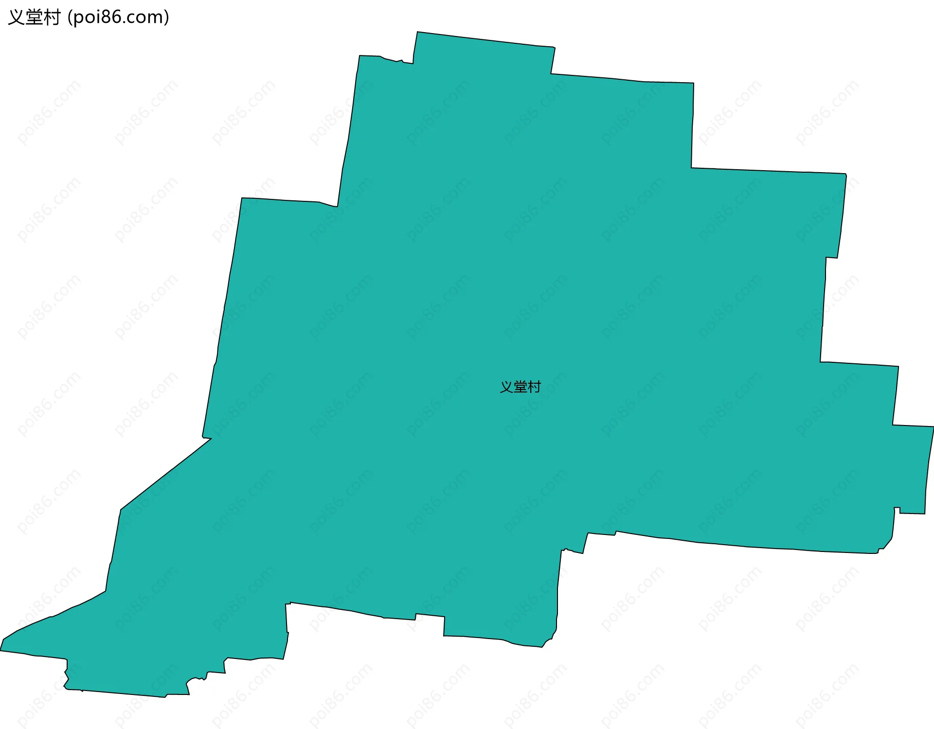 义堂村边界地图