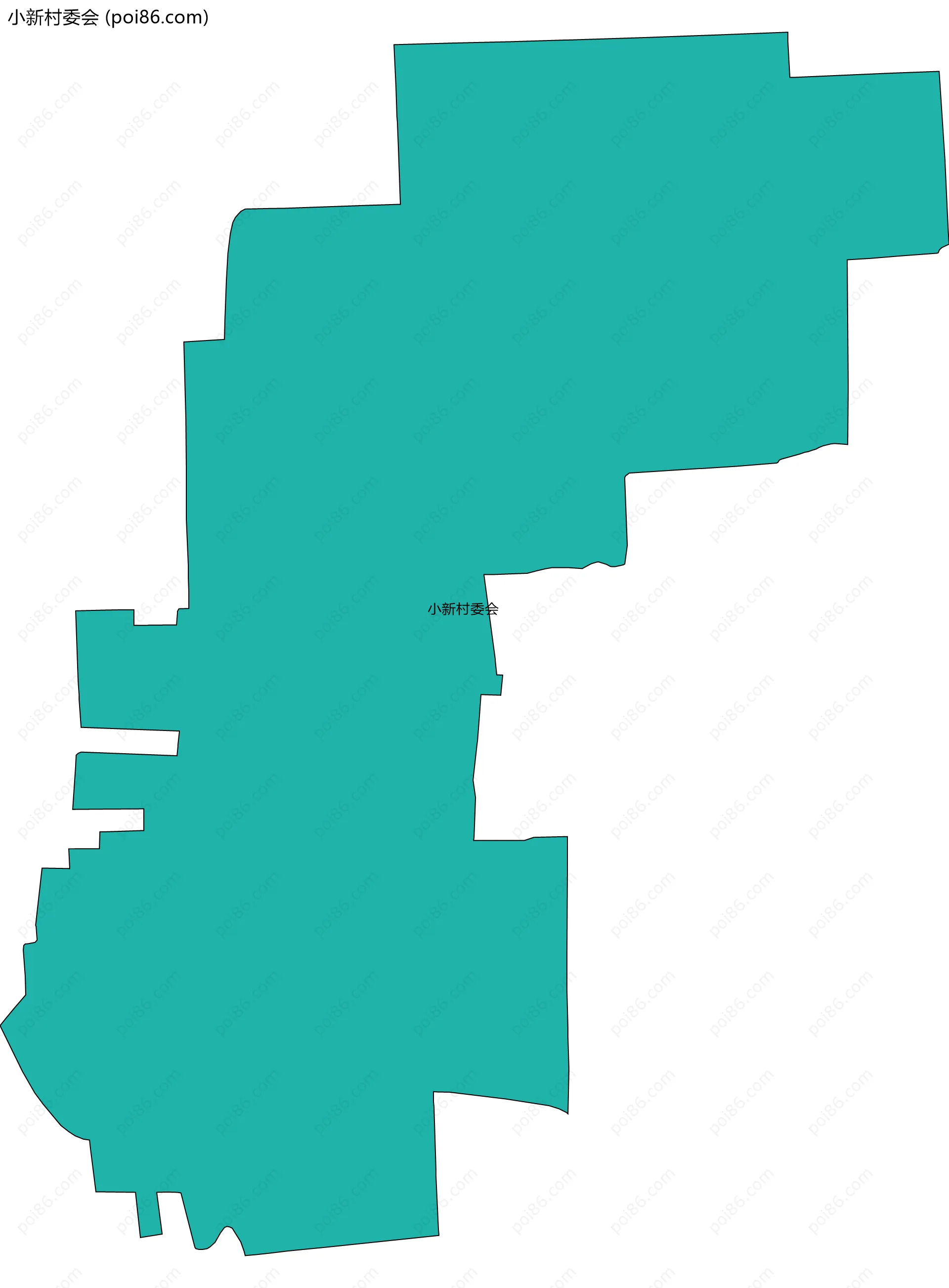 小新村委会边界地图